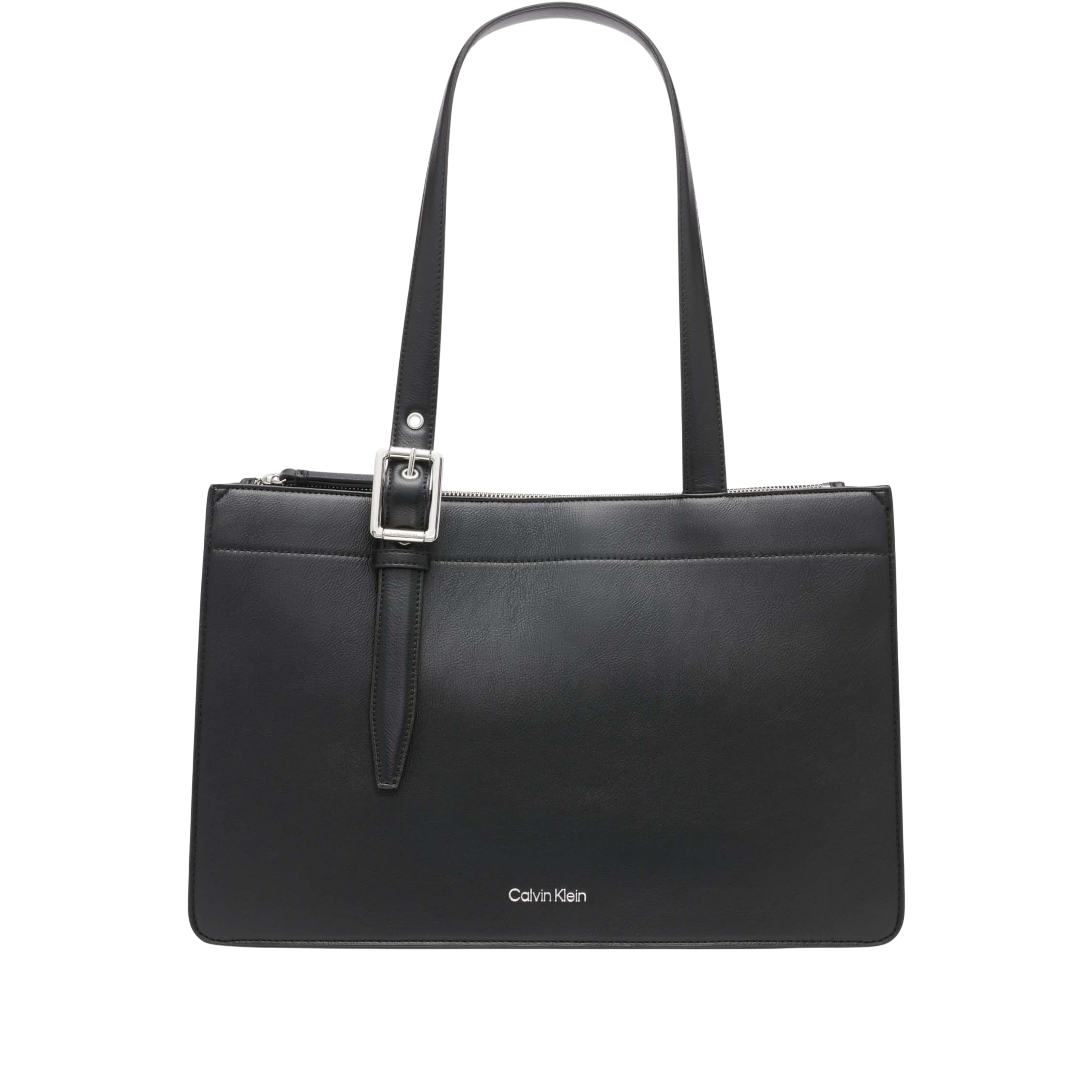 Calvin Klein Women Havana Novelty Organizational Tote Bag - Black Silver Solid