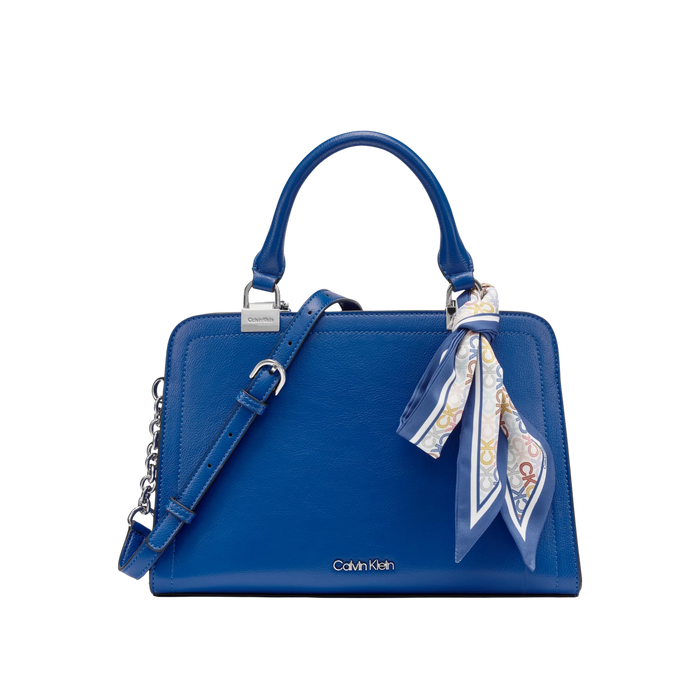 Calvin Klein Women Azalea Triple Compartment Satchel Bag - Atomic Blue