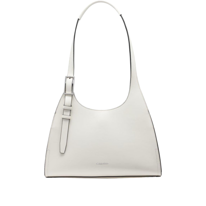 Calvin Klein Women Quill Triple Compartment Satchel Bag - Cherub White