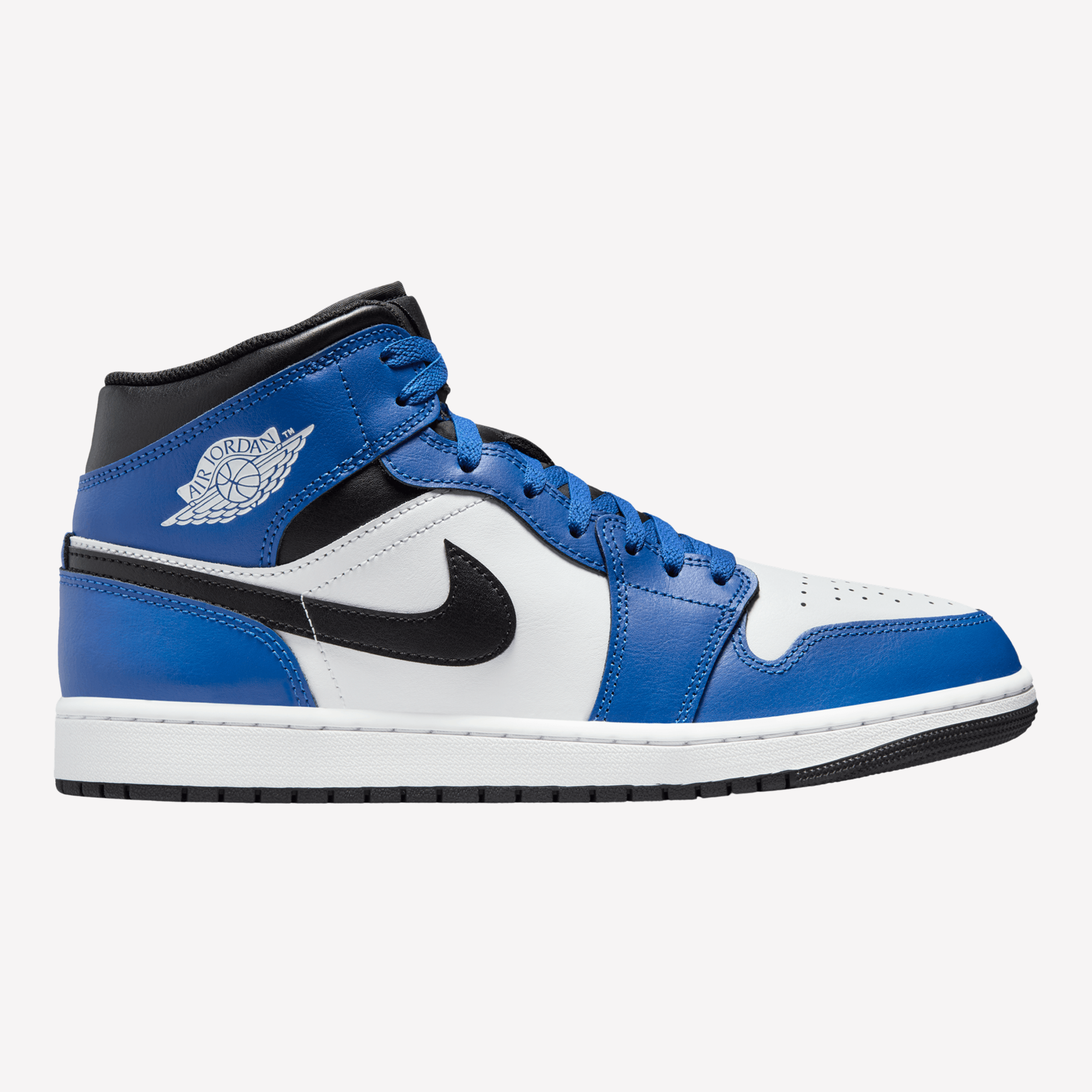 Nike Men Air Jordan 1 Mid - Blue Black White