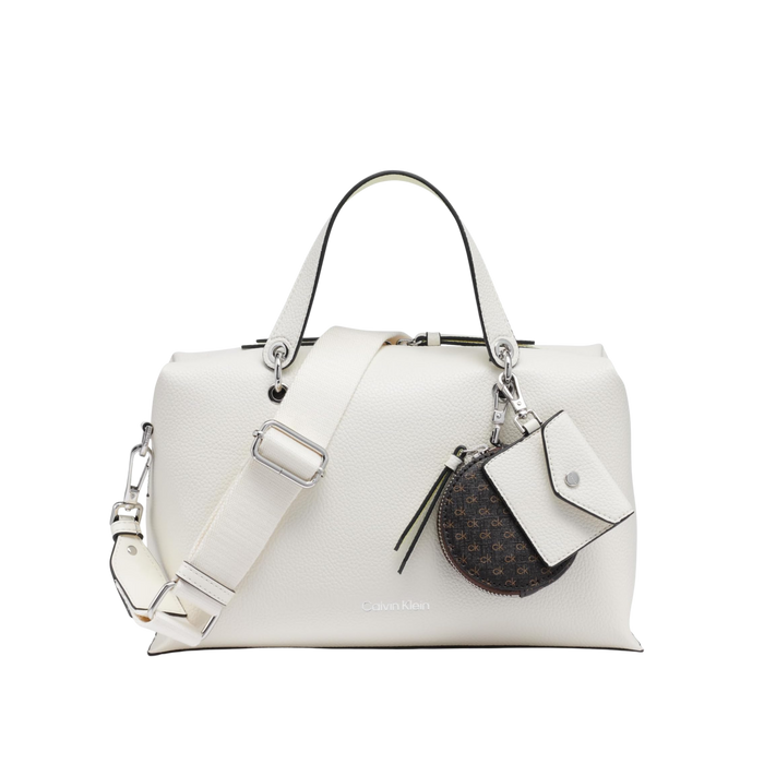 Calvin Klein Women Cali Satchel Bag - Cherub White