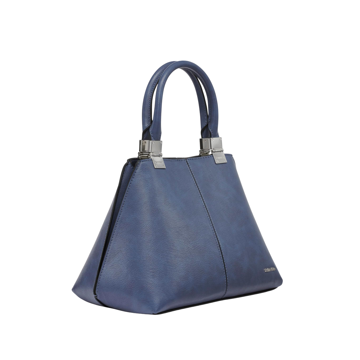 Calvin Klein Women Granite Geometric Satchel Bag - Folkstone Grey