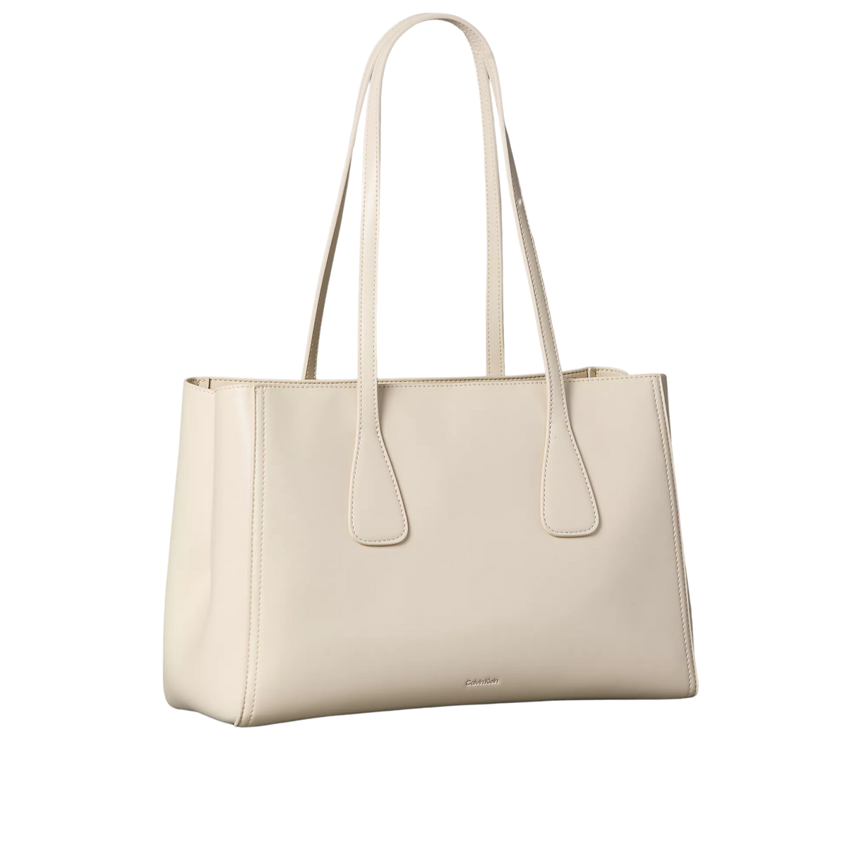 Calvin Klein Women Monogram Medium Work Tote Bag - Light Hay