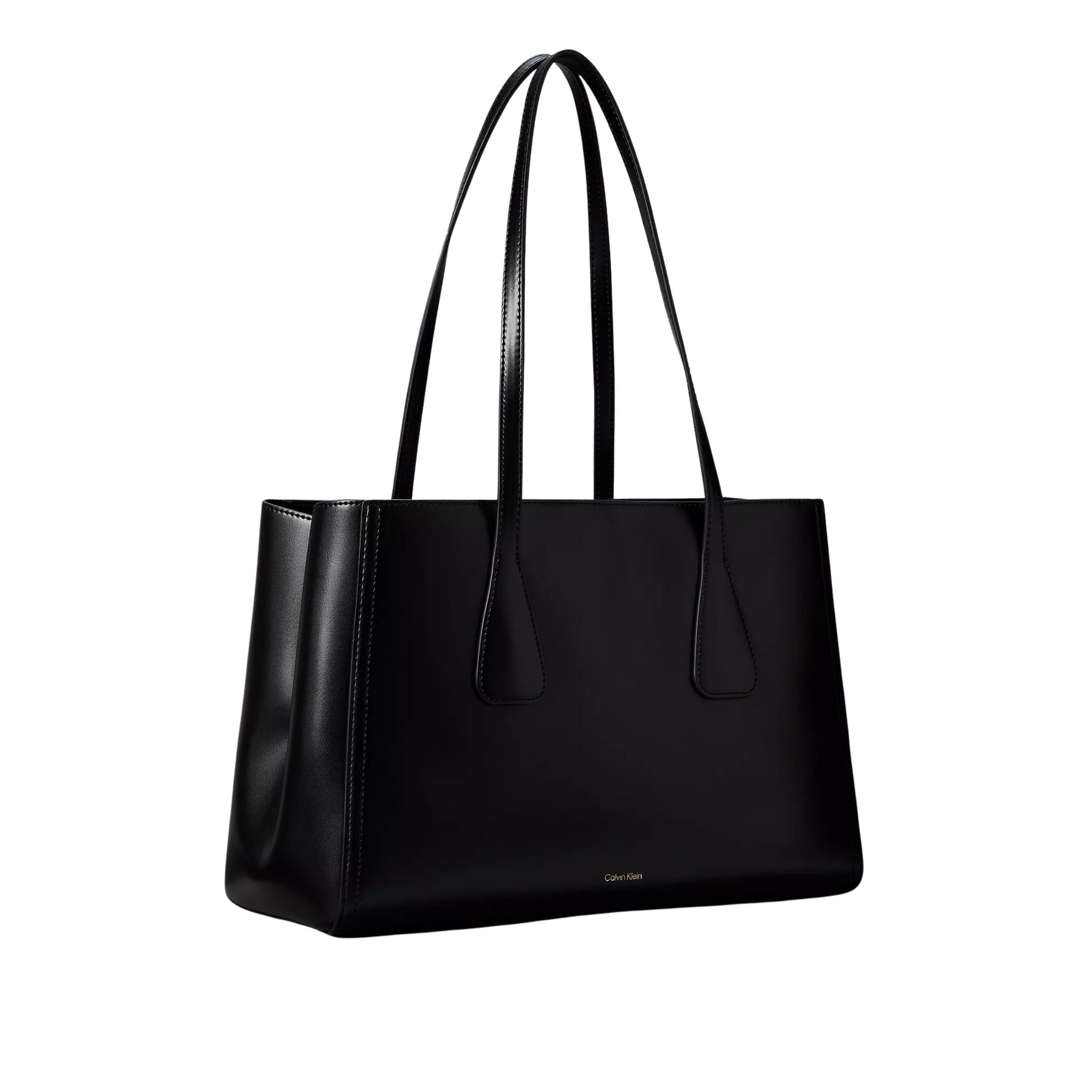 Calvin Klein Women Monogram Medium Work Tote Bag - Black