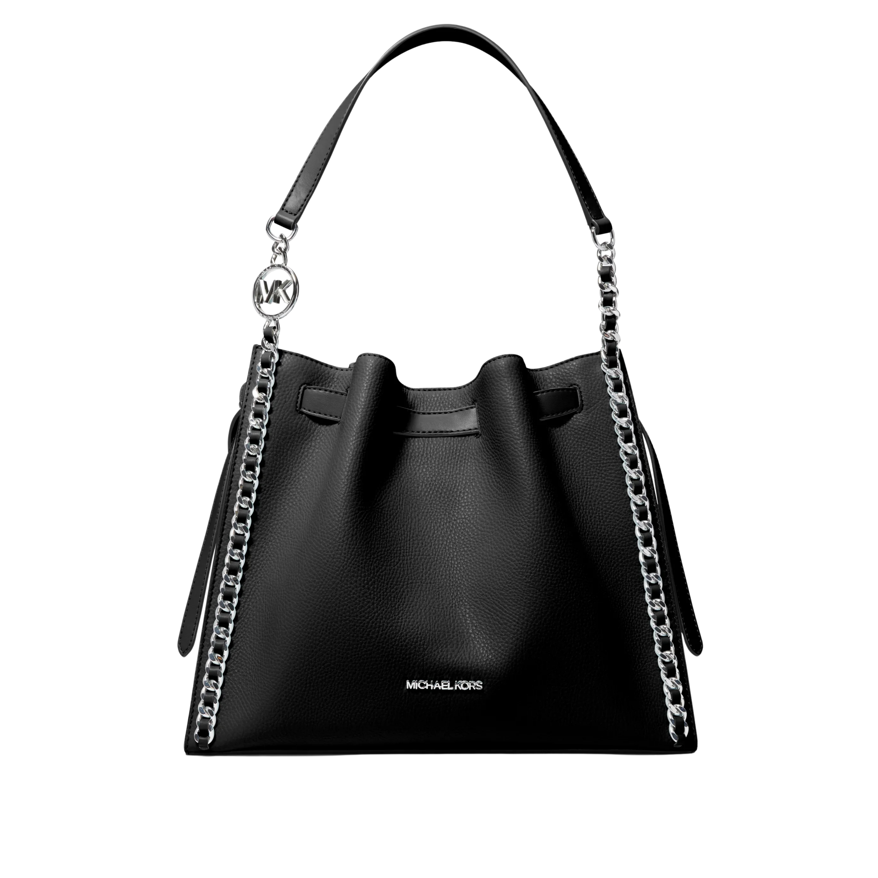 Michael Kors Women Mina Large Chain Shoulder Bag - Black
