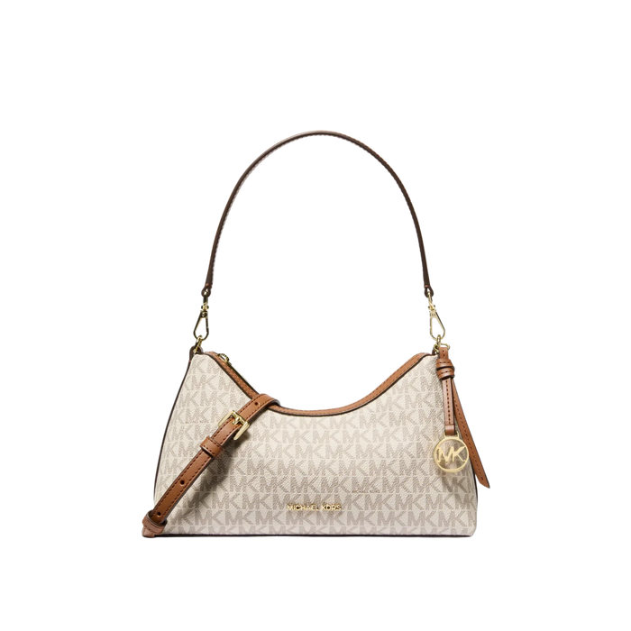 Michael Kors Women Sammy Small Signature Logo Convertible Crossbody Bag - Vanilla