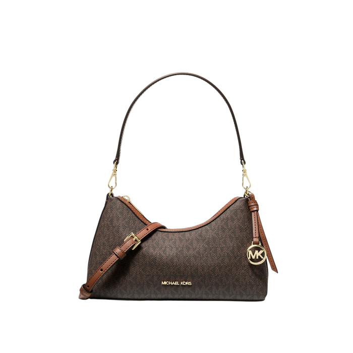 Michael Kors Women Sammy Small Signature Logo Convertible Crossbody Bag - Brown