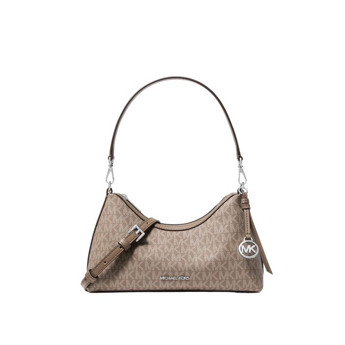 Michael Kors Women Sammy Small Signature Logo Convertible Crossbody Bag - Mushroom