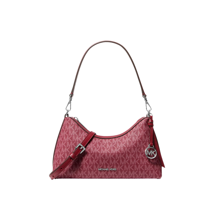 Michael Kors Women Sammy Small Signature Logo Convertible Crossbody Bag - Maroon