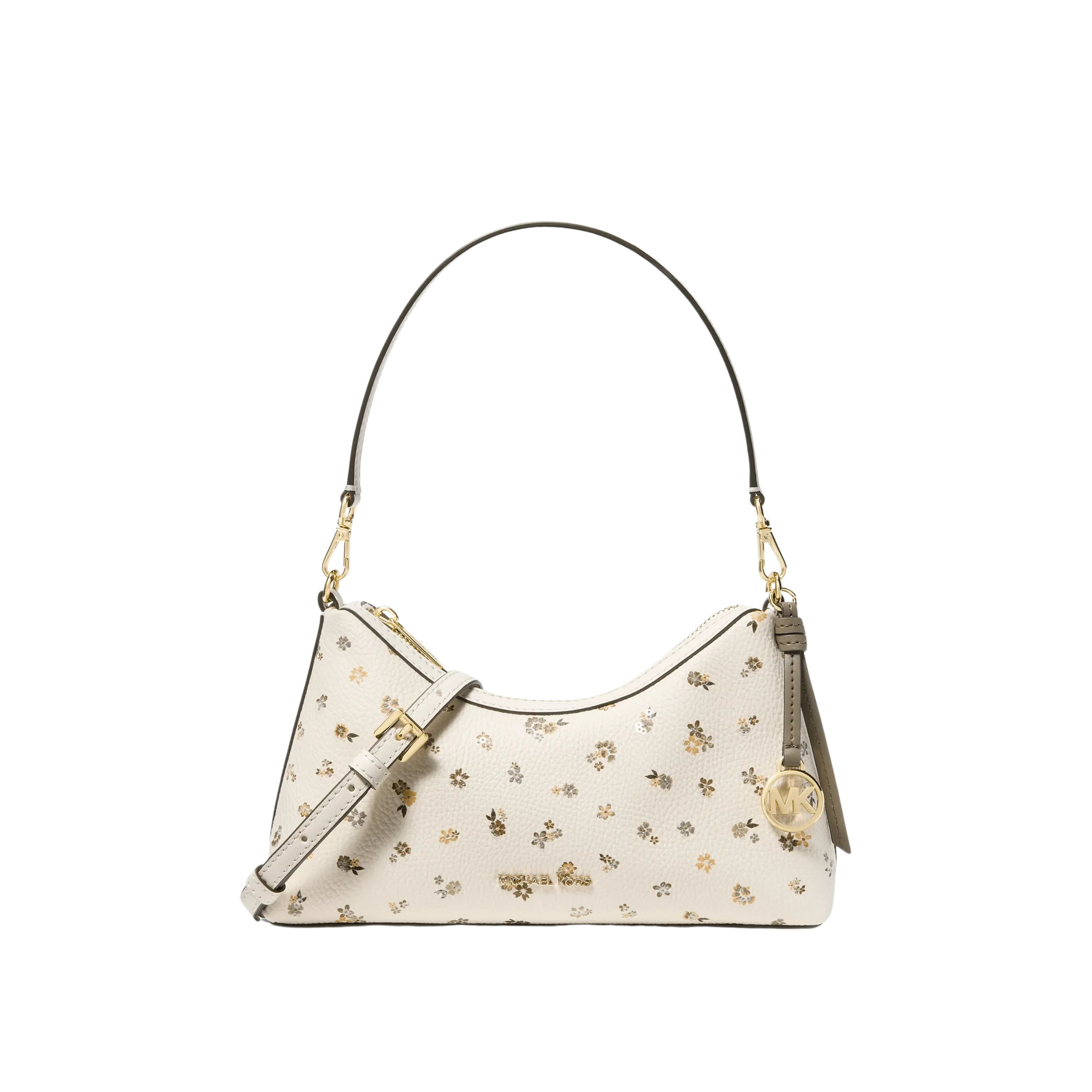 Michael Kors Women Sammy Small Floral Printed Convertible Crossbody Bag - Lt Cream