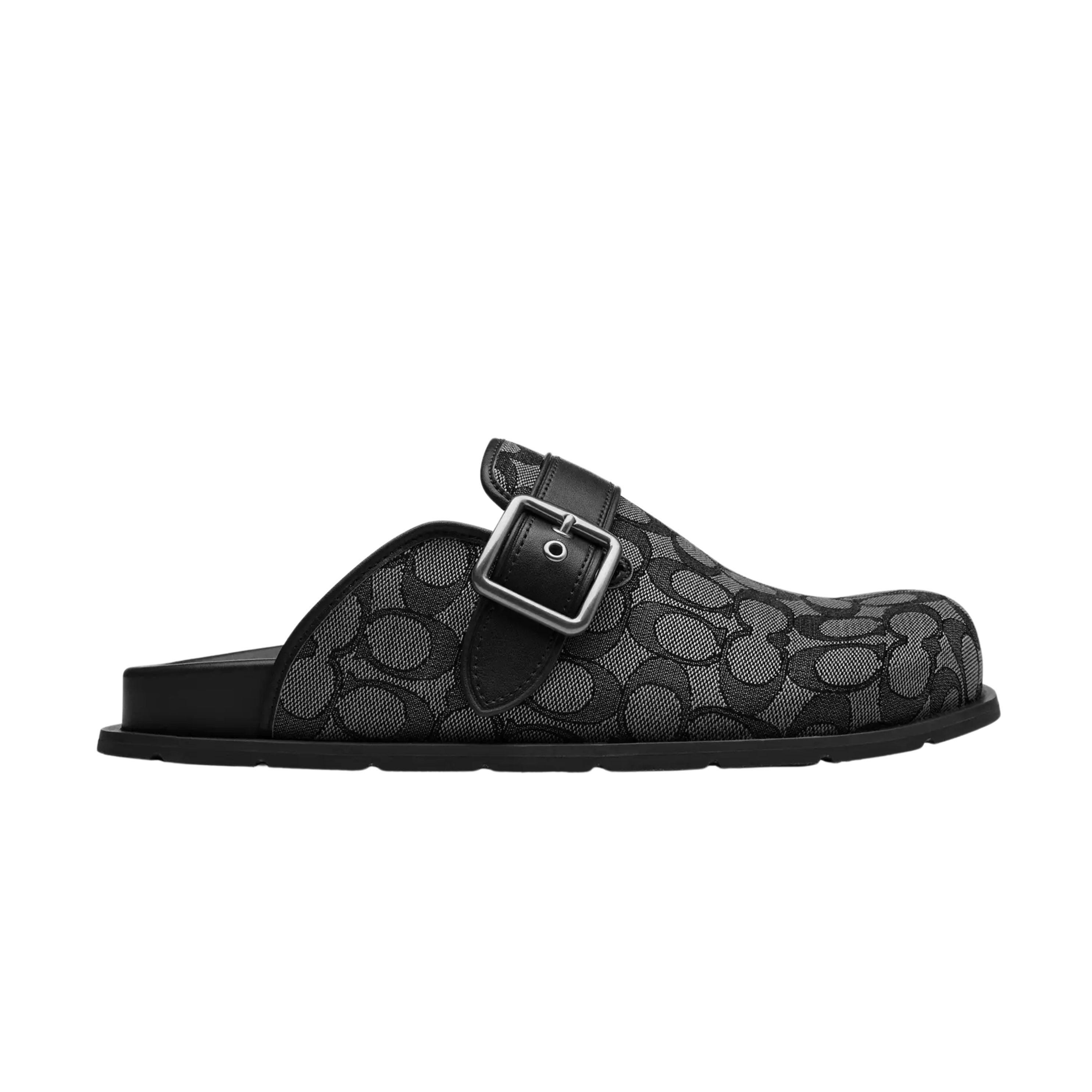COACH Men's Buckle Clog -  Graphite Black