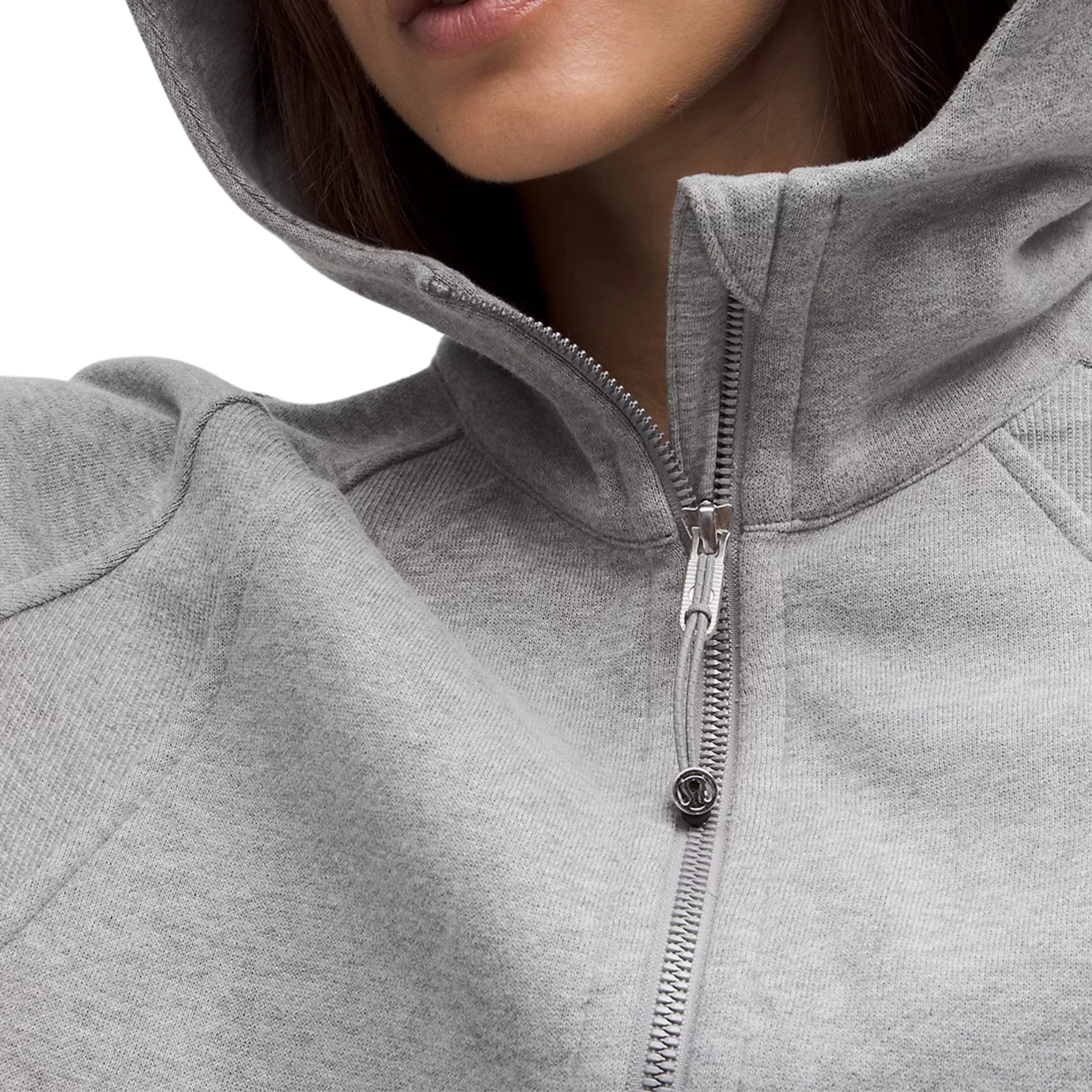 Lululemon Scuba Oversized Half-Zip Hoodie - Medium Grey