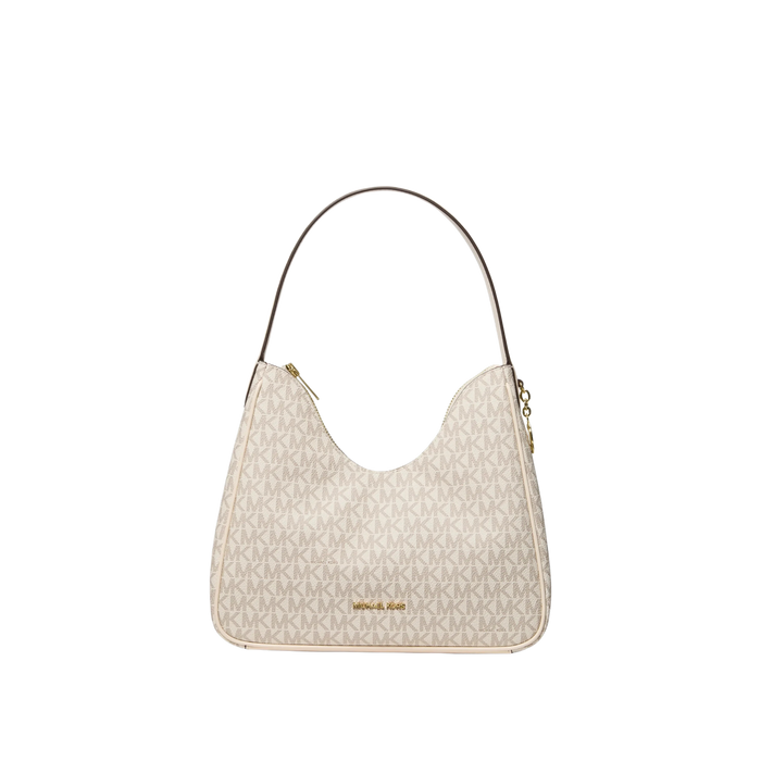 Michael Kors Women Nayla Small Signature Logo Hobo Shoulder Bag - Lt Cream Multi