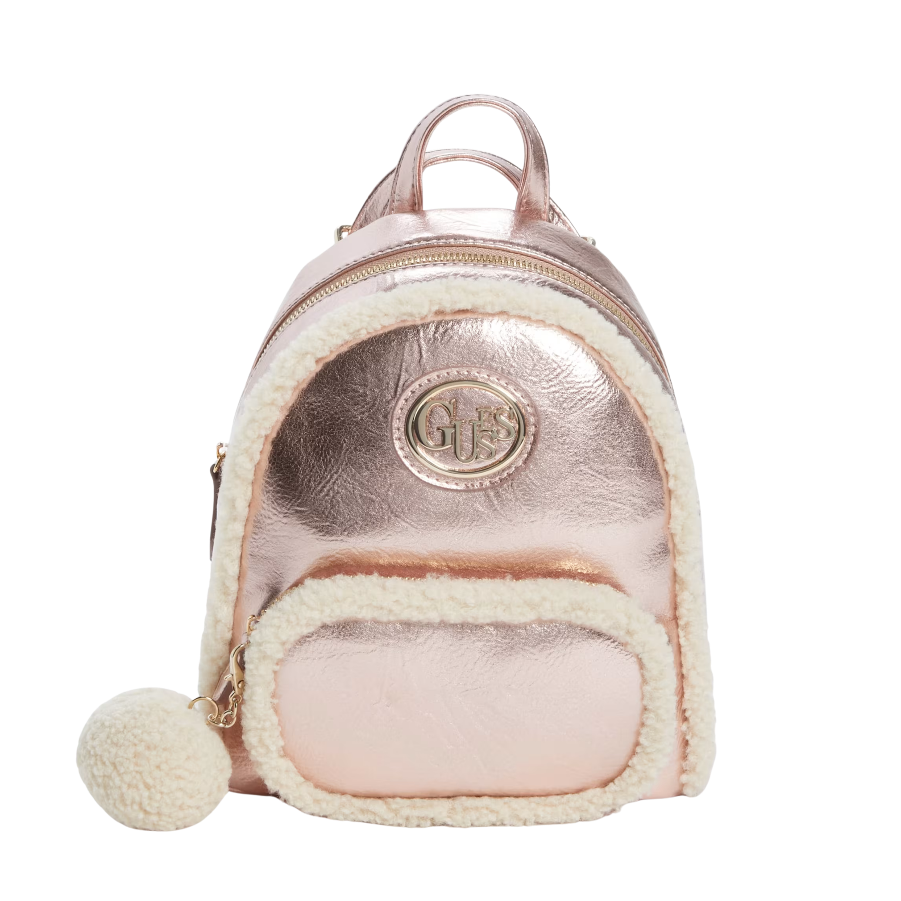 GUESS Women Gina Sherpa Backpack - Pink
