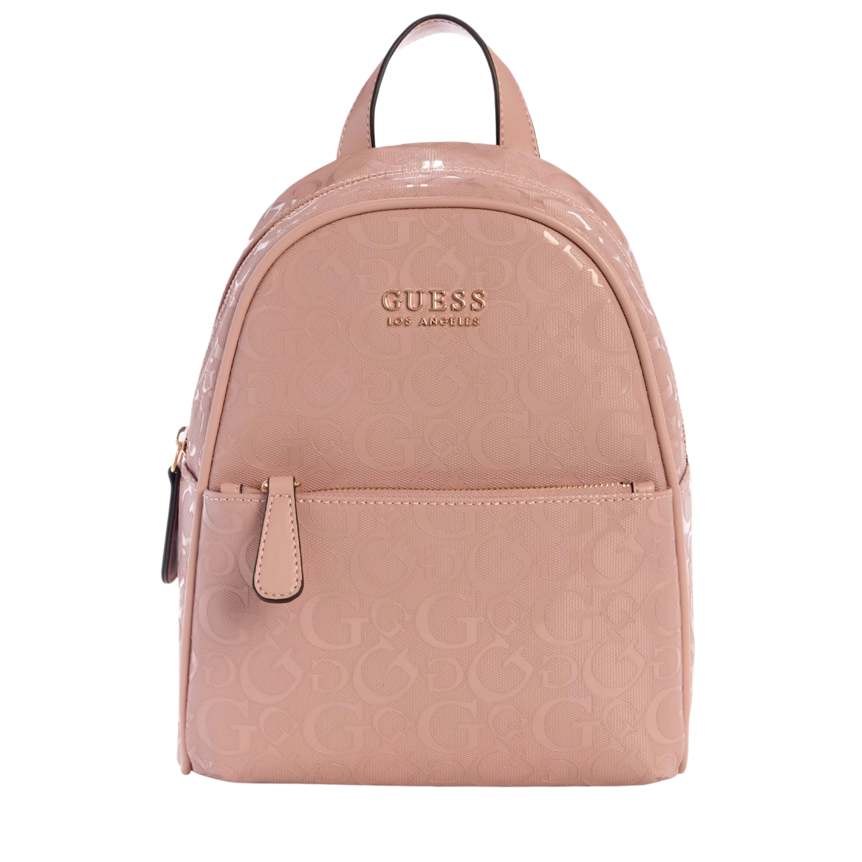 GUESS Women Millom Shiny Coated Logo Backpack - Pink