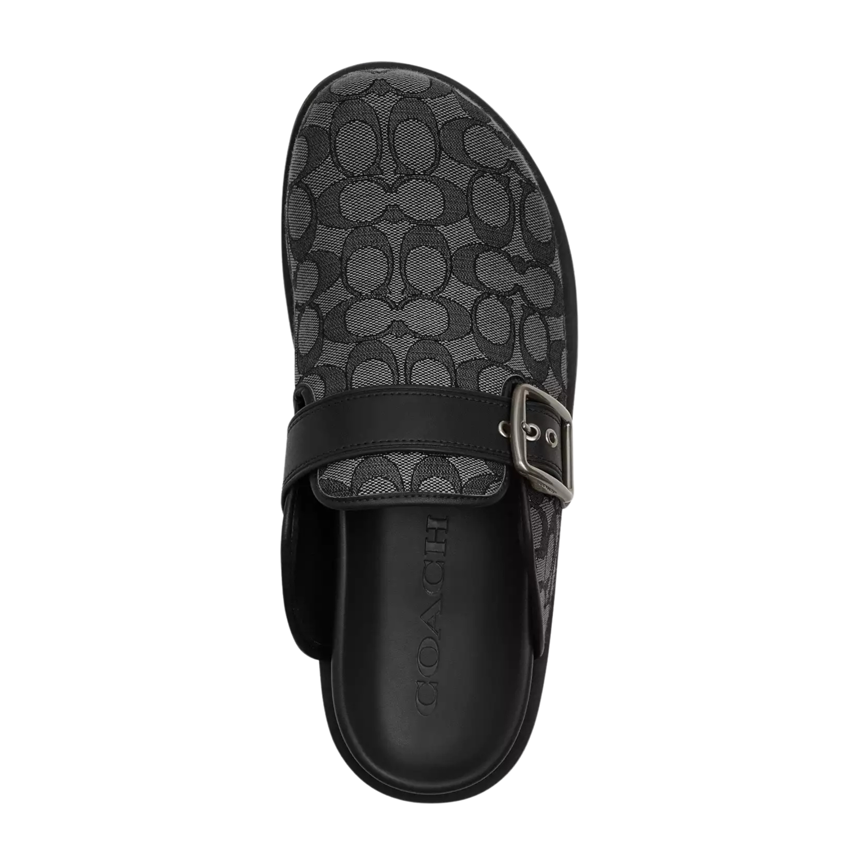 COACH Men's Buckle Clog -  Graphite Black