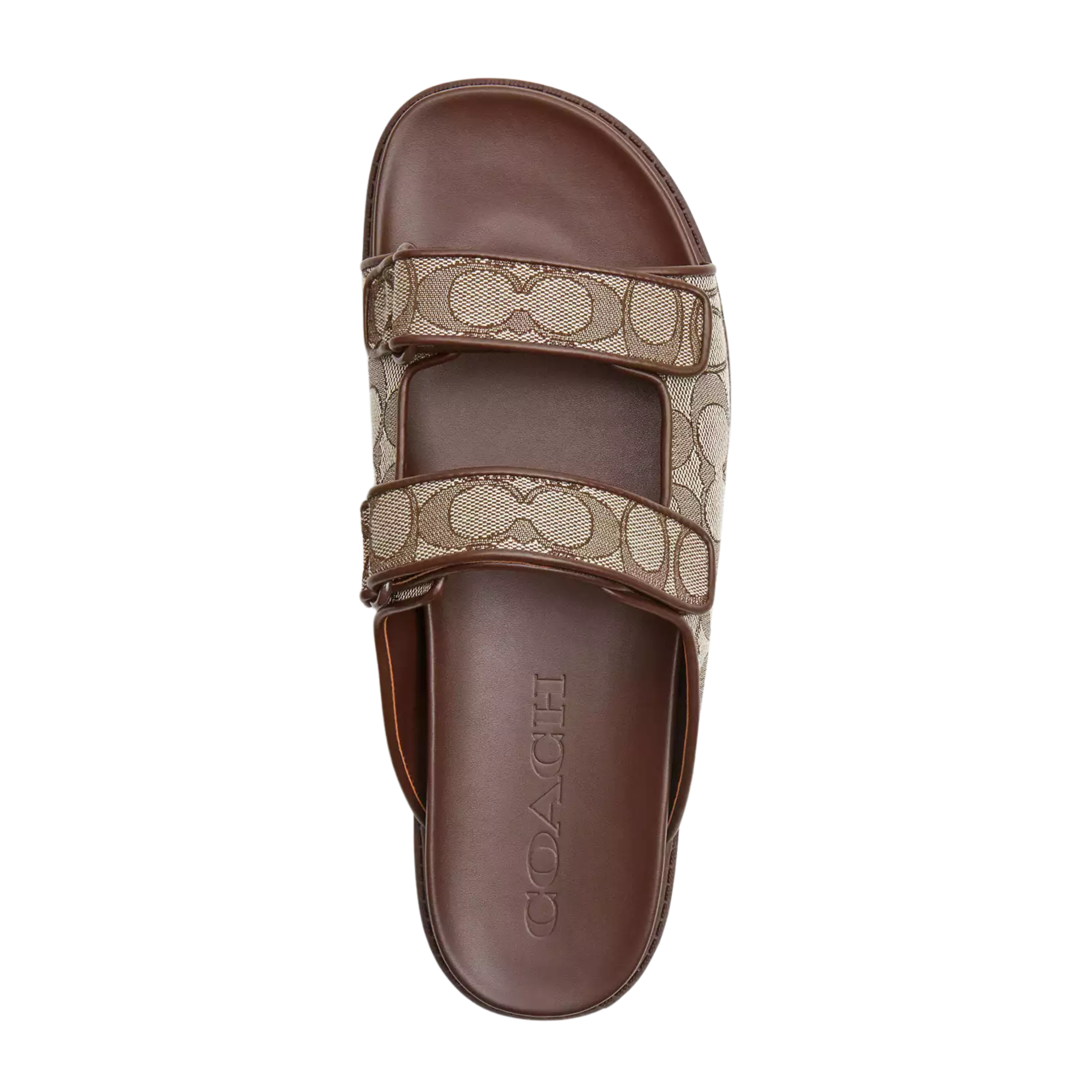 COACH Men's Double Banded Sandal - Oak Maple