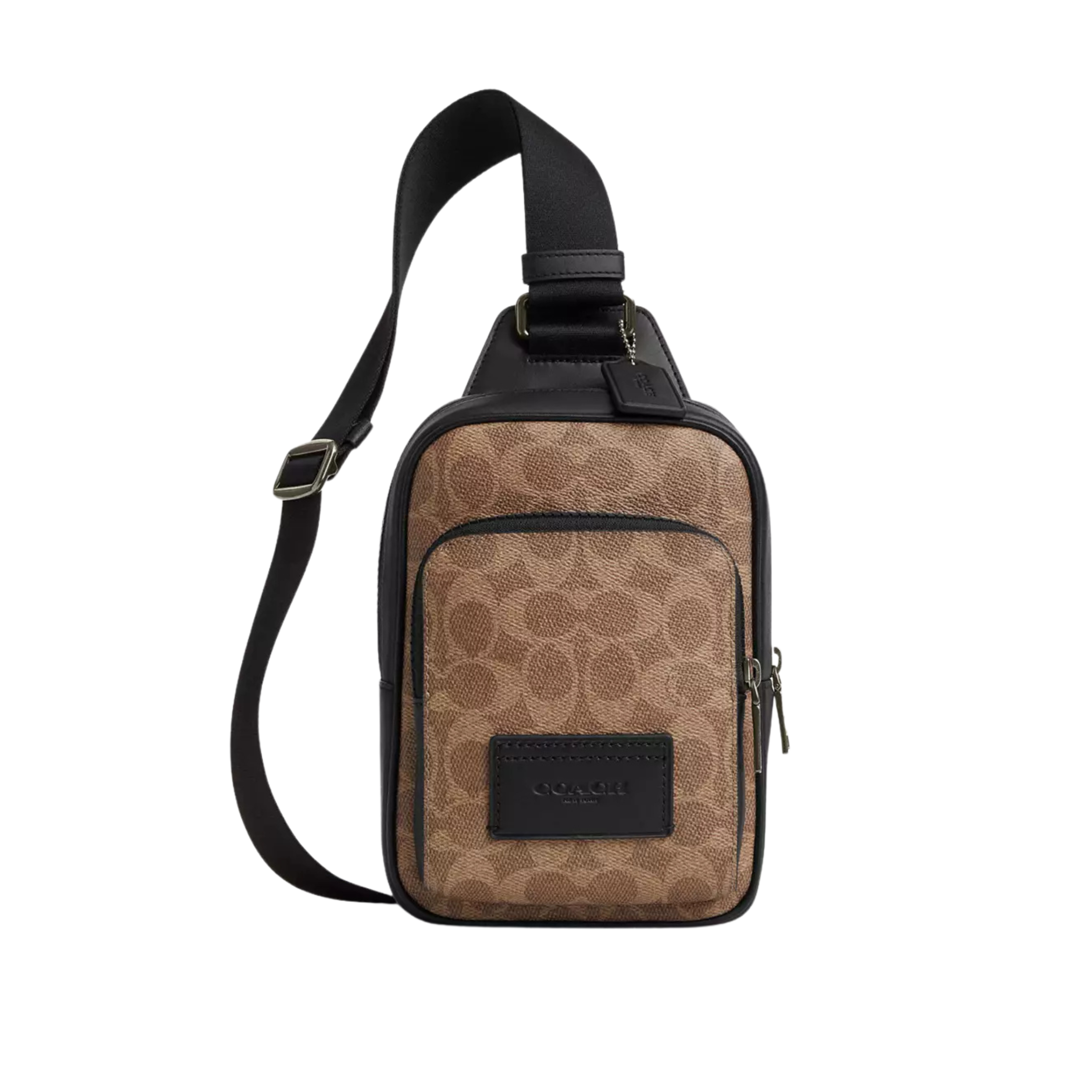 COACH Men Racer Sling Pack - Gunmetal Brown