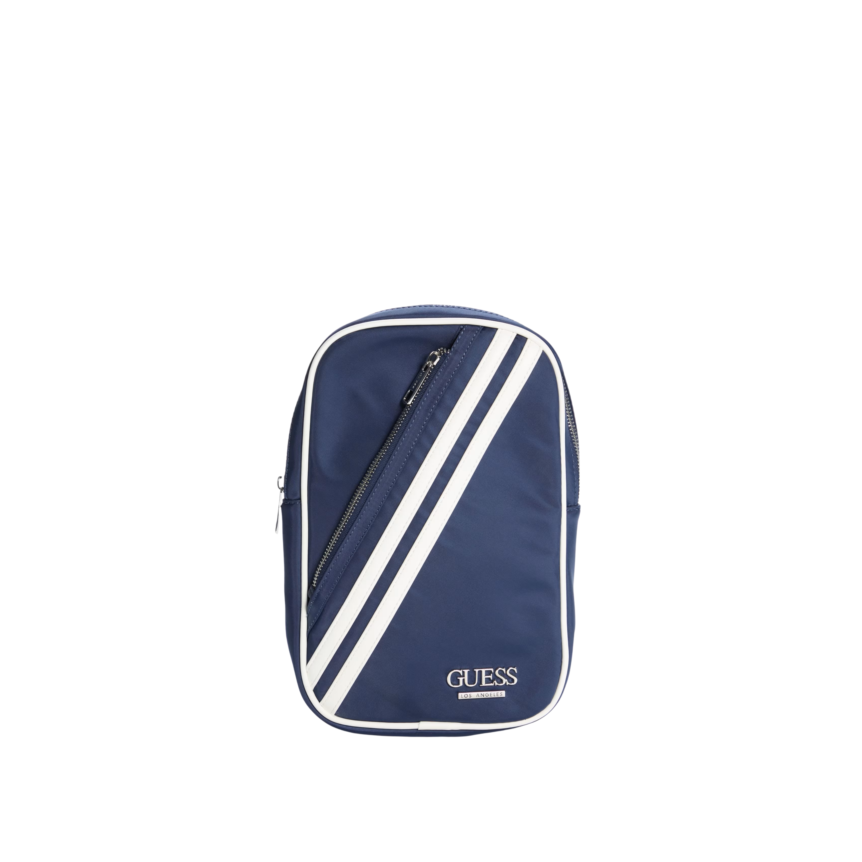 Guess Men Striped Sling Bag - Blue