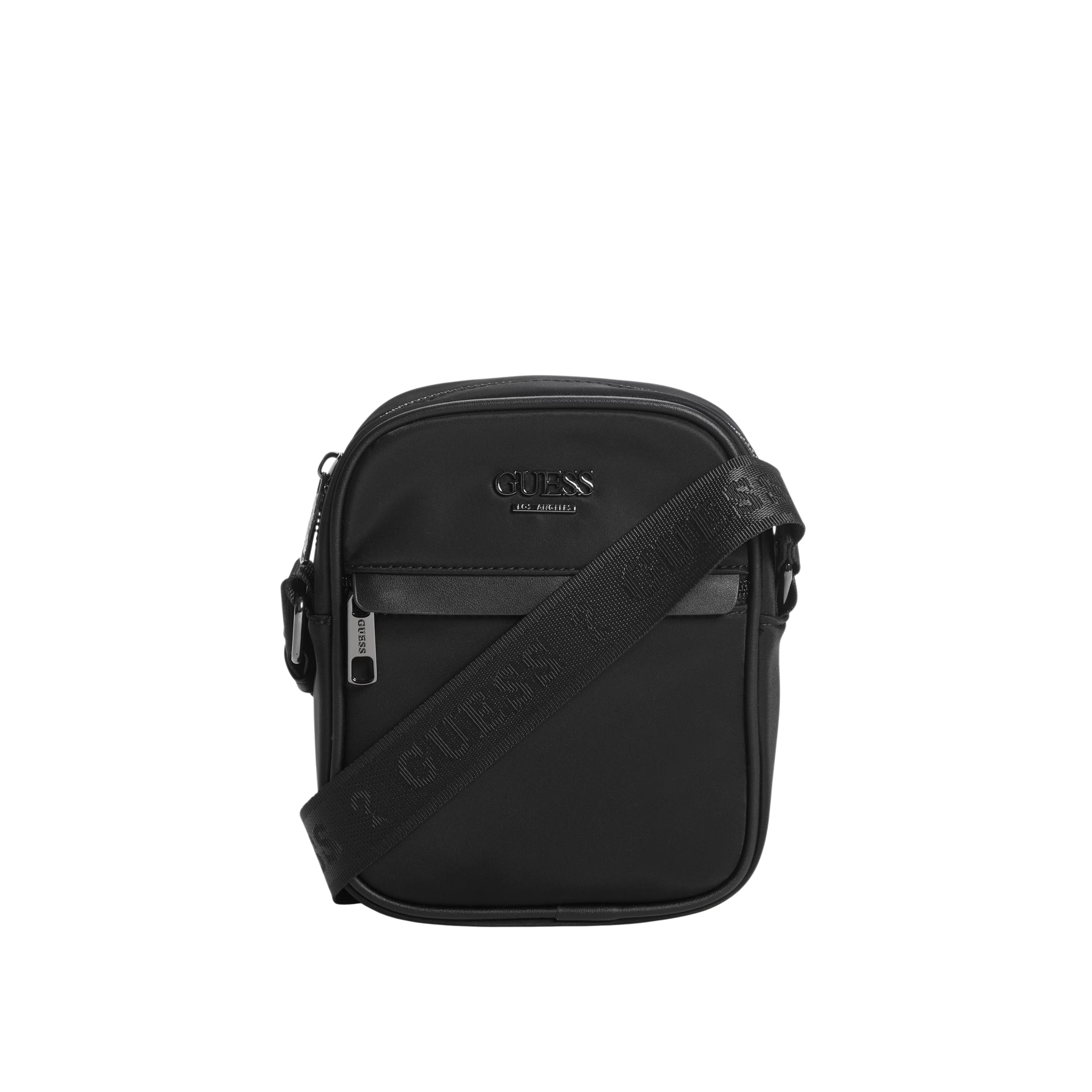 Guess Men Nylon Crossbody Bag - Black