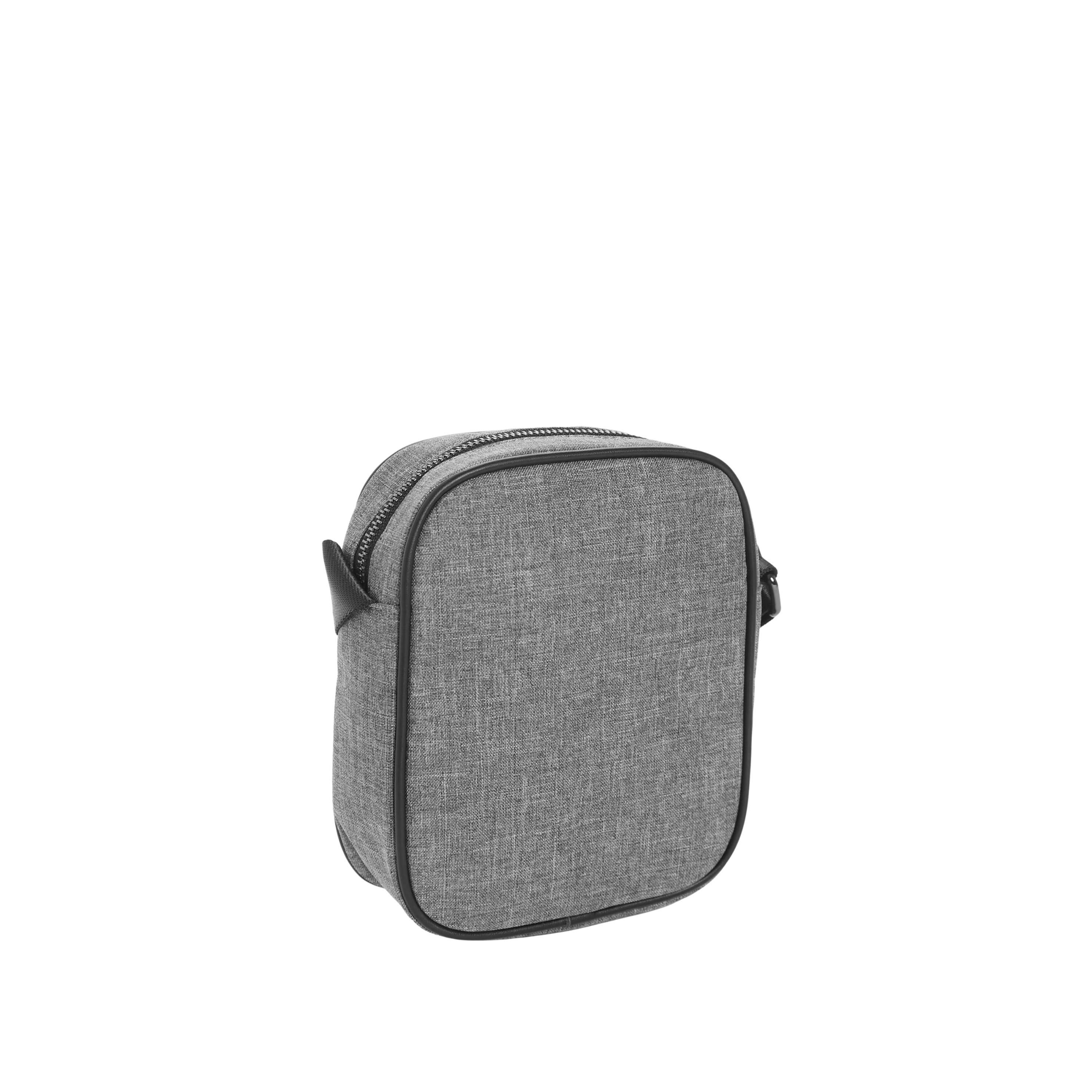 Guess Men Faux-Leather Trim Crossbody - Gray