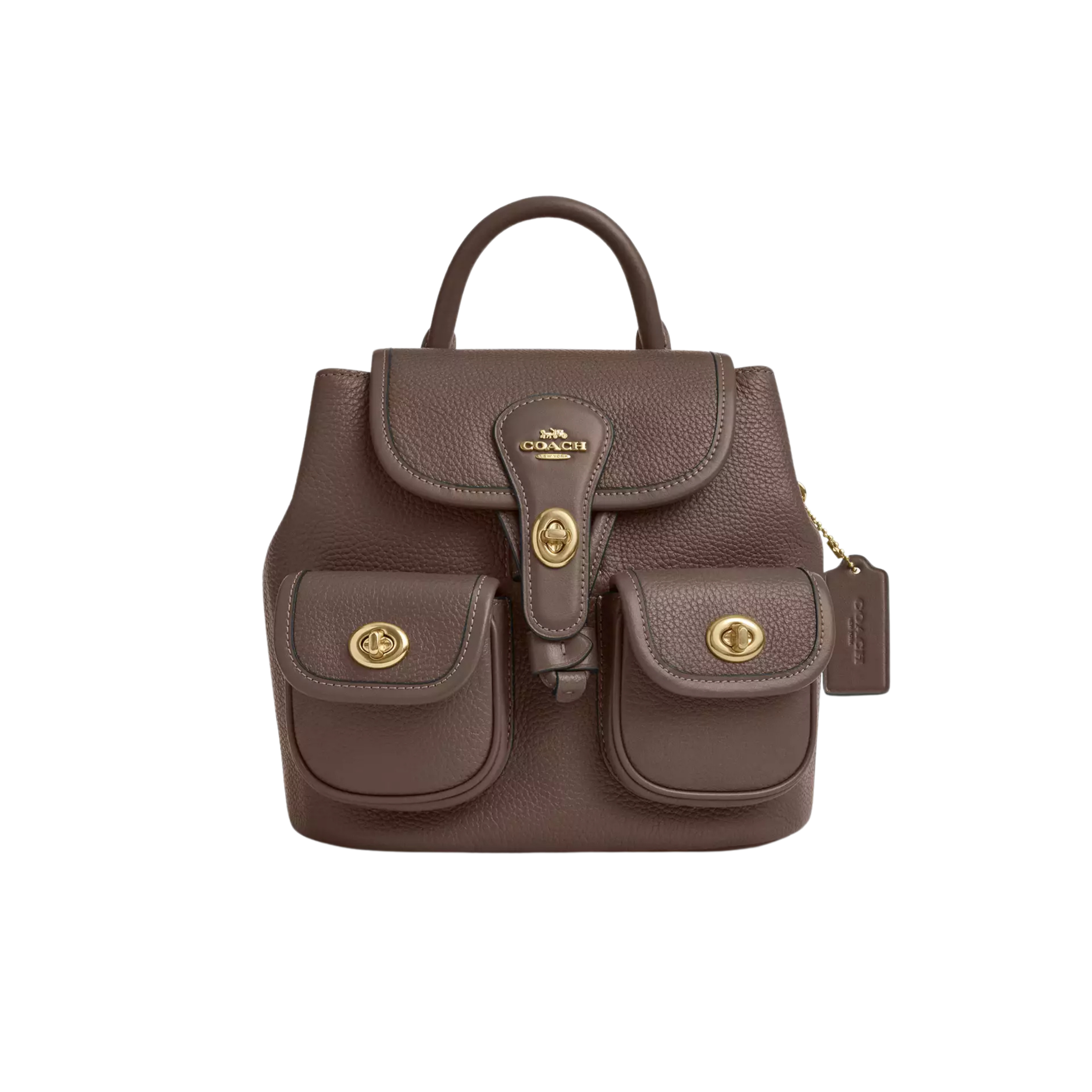 COACH Women Hadley Backpack - Gold Dark Stone