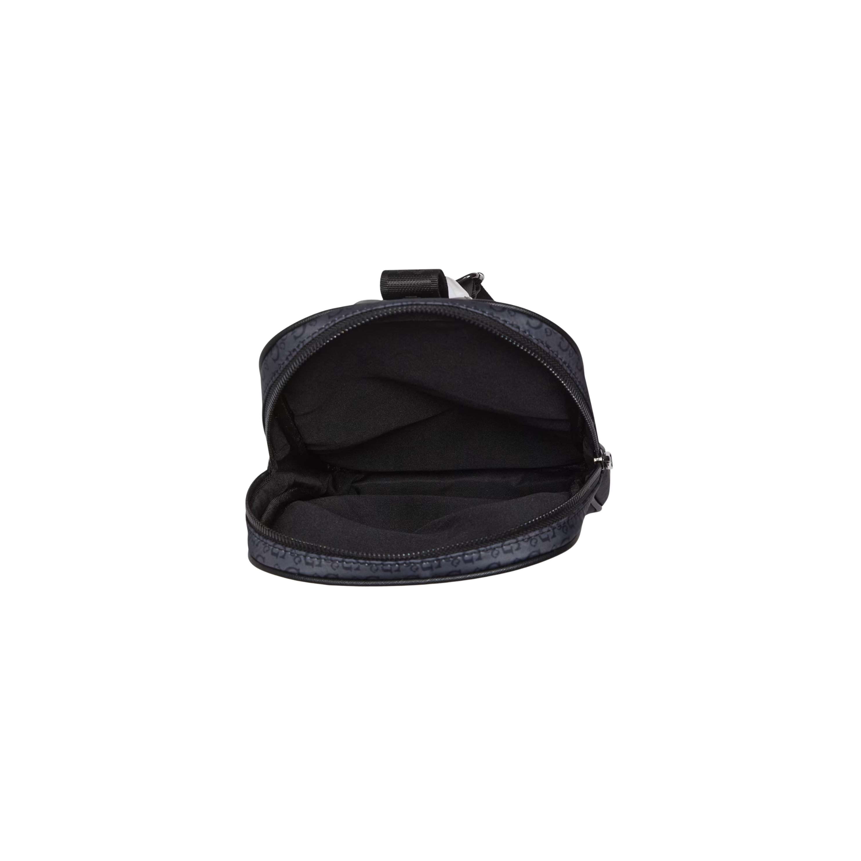Guess Men Faux-Leather Logo Sling Bag - Black