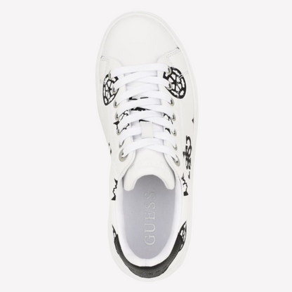 Guess Women Denesa Peony Sneaker - White Logo