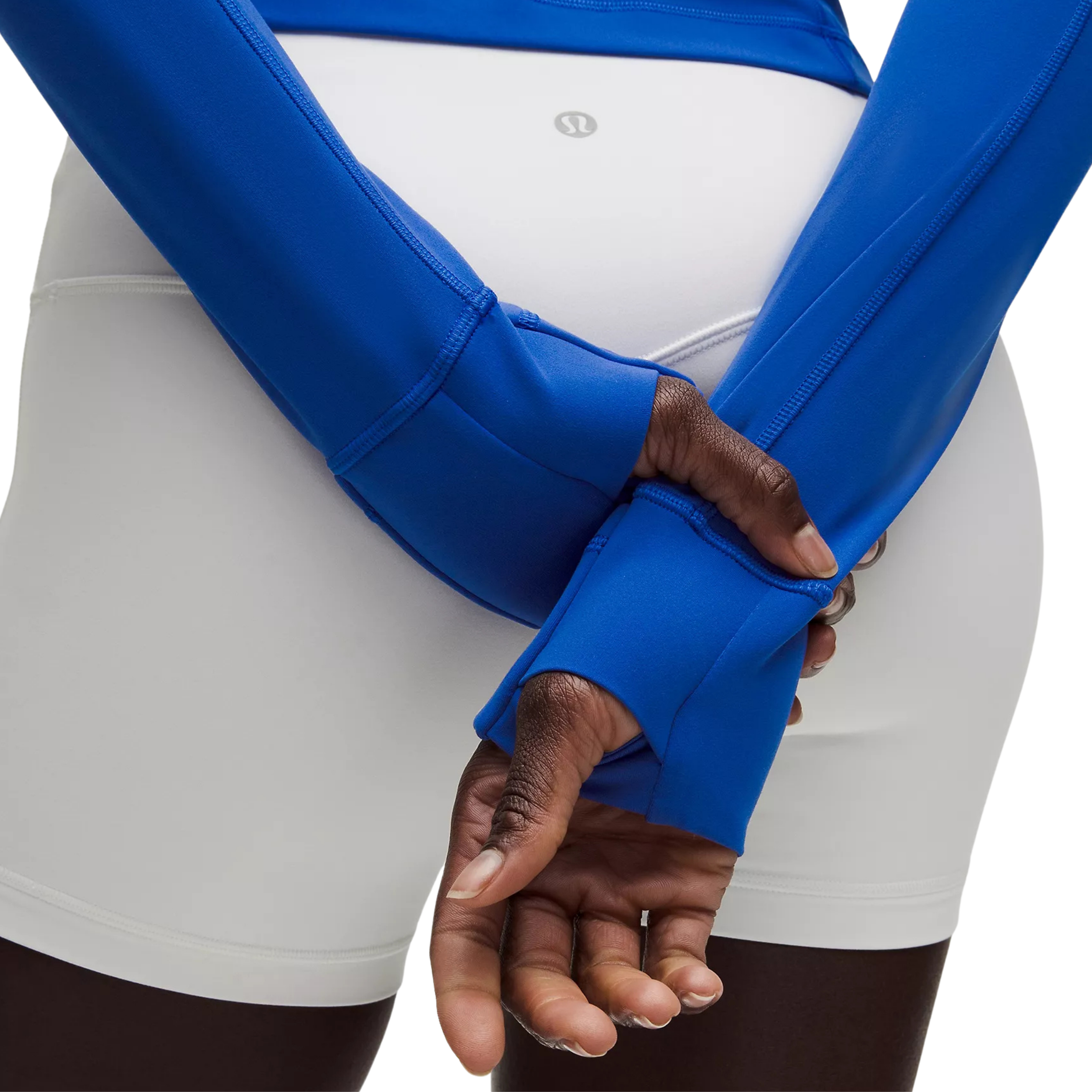 Lululemon Define Cropped Jacket - Beach Ball Blue Mirror Silver