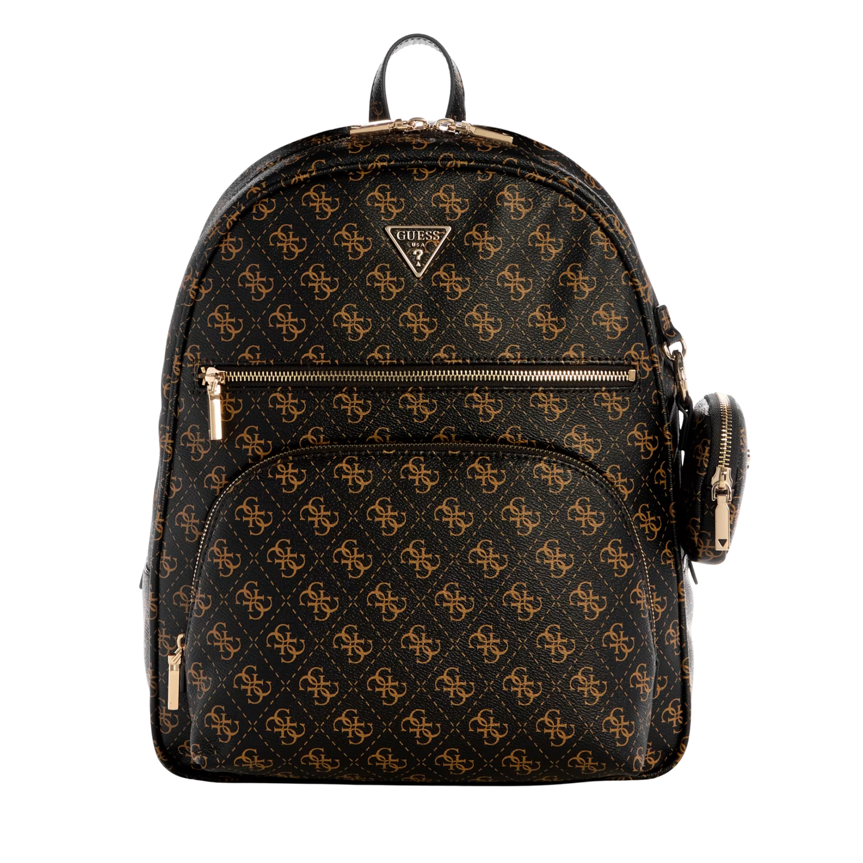 Guess Women Power Play II Quattro G Large Tech Backpack - Brown Multi