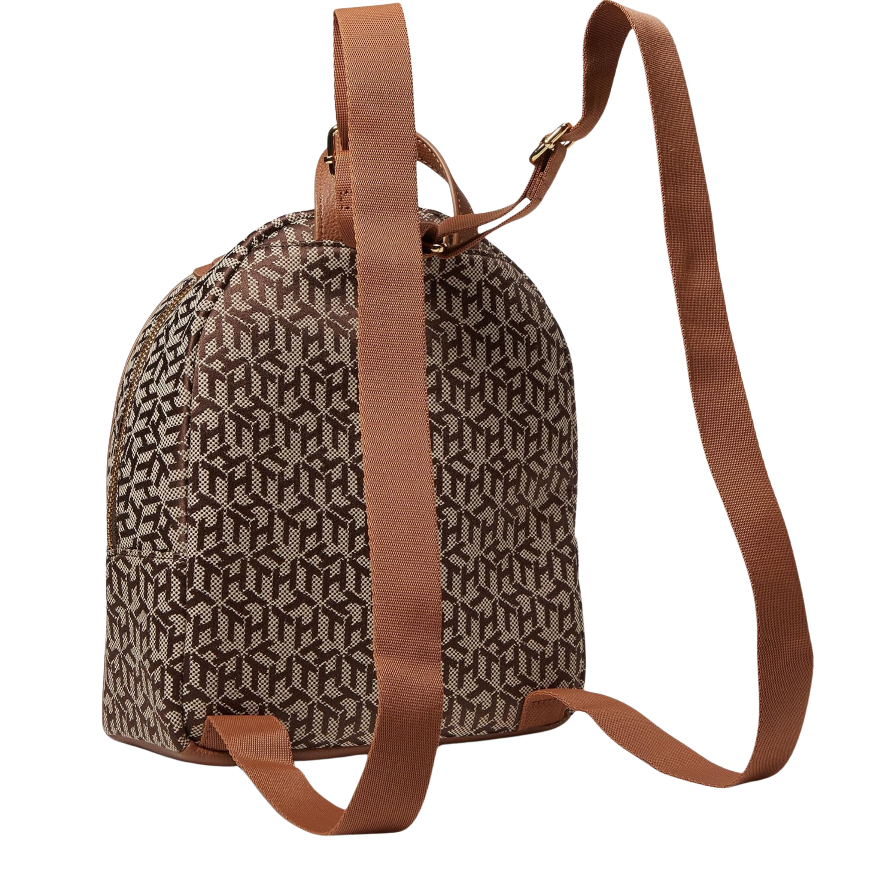 Tommy Hilfiger Women Tamara II SM Dome Backpack - Tan Dk Chocolate