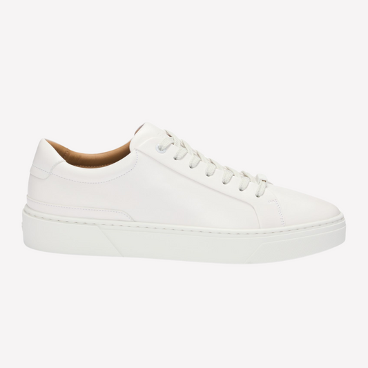 Hugo Boss Men Gary Leather Low-Top Trainers - White