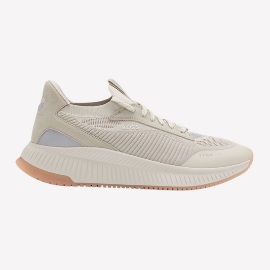 Hugo Boss Men Ttnm Evo Trainers - Light Beige