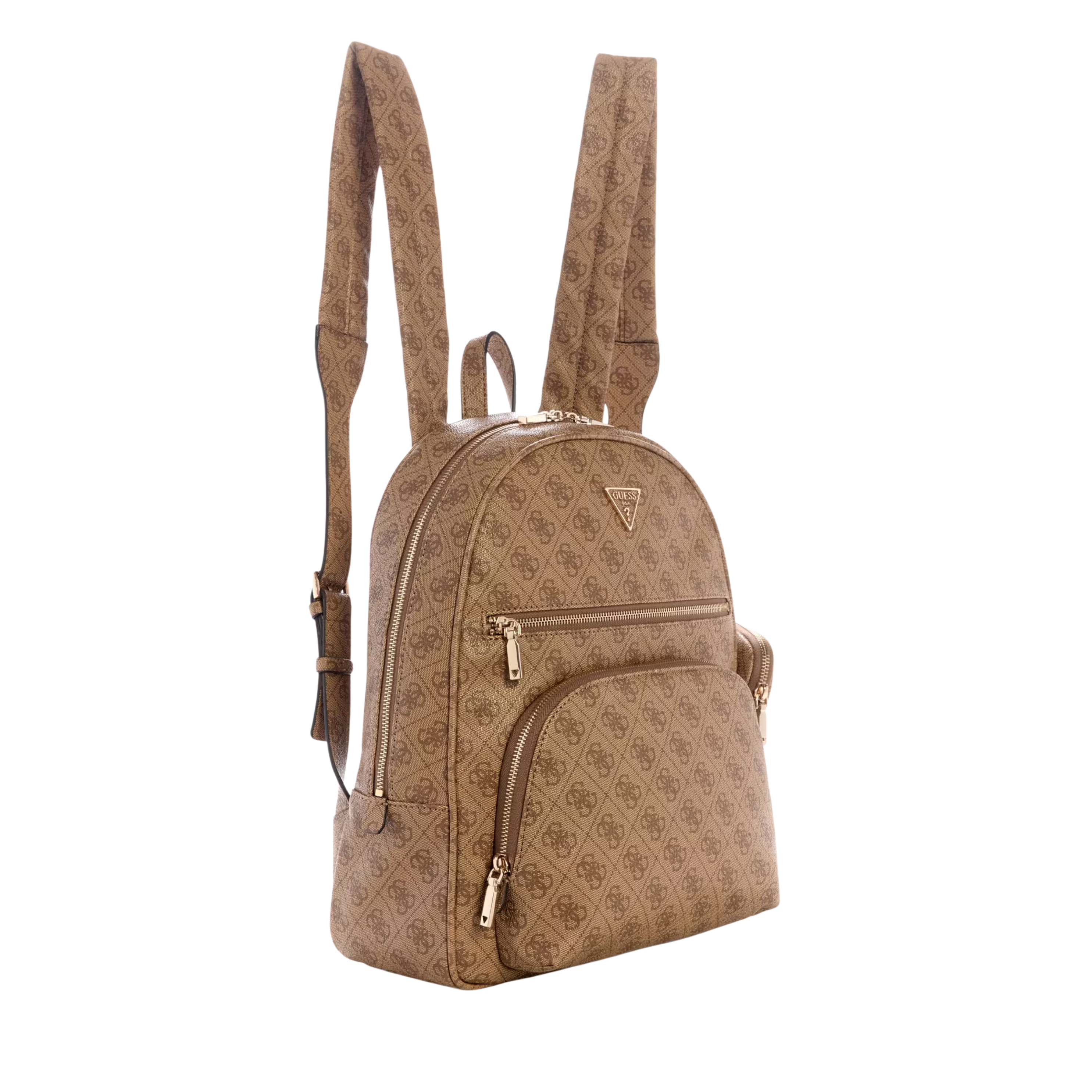Guess Women Power Play II Quattro G Large Tech Backpack - Latte Logo