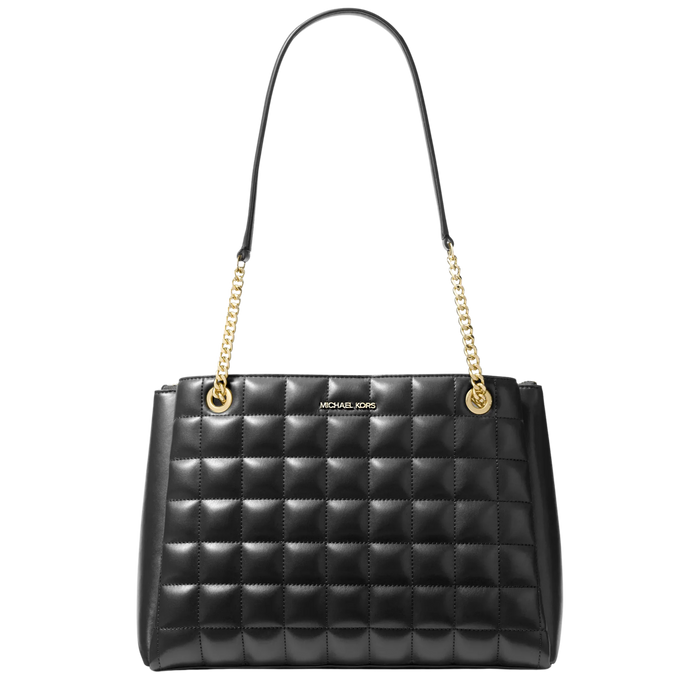 Michael Kors Women Soho Medium Quilted Tote Bag - Black