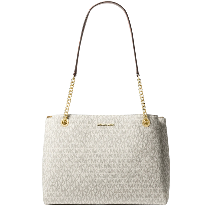 Michael Kors Women Soho Medium Signature Logo Tote Bag - Vanilla