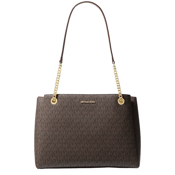 Michael Kors Women Soho Medium Signature Logo Tote Bag - Brown