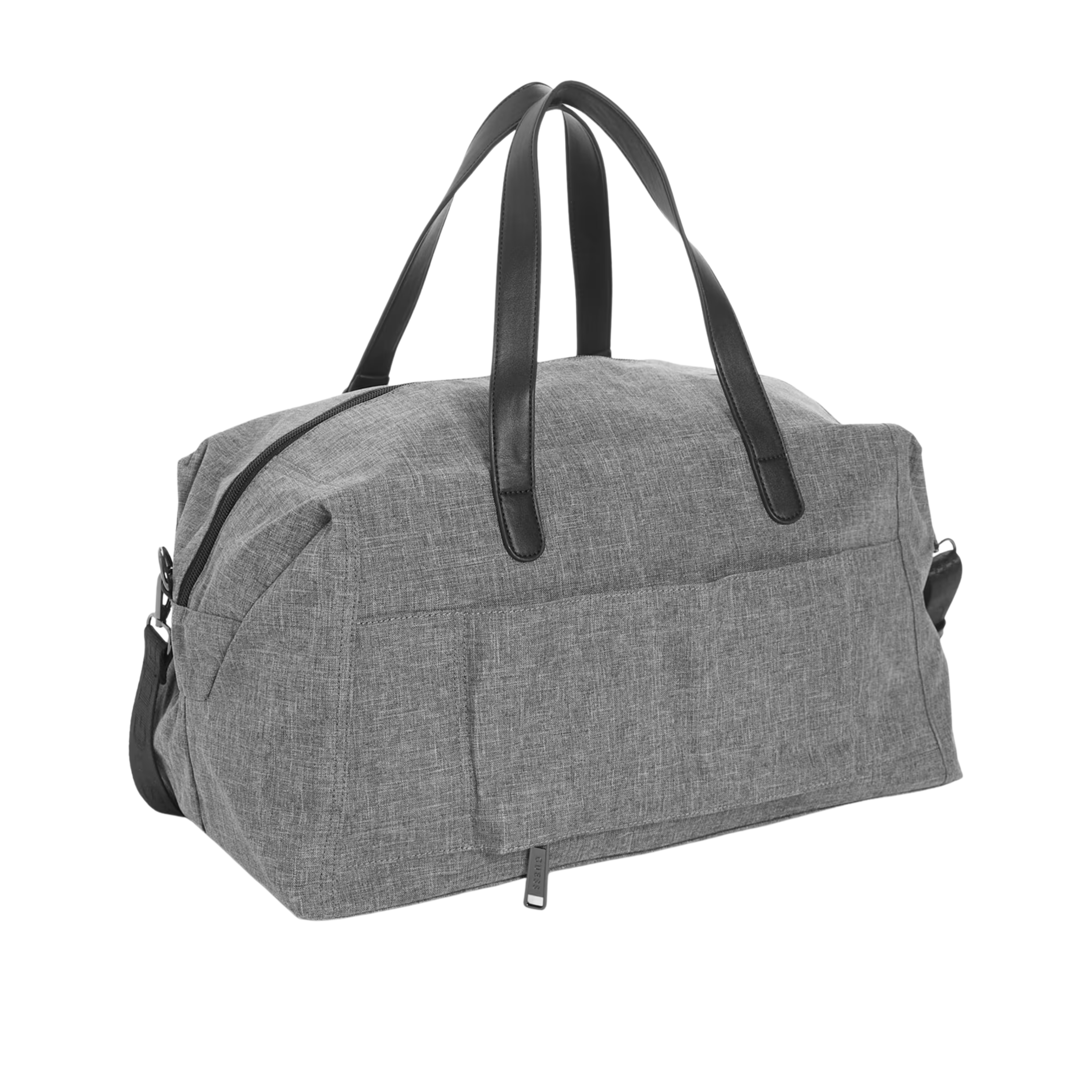 Guess Men Faux-Leather Trim Duffle Bag - Gray