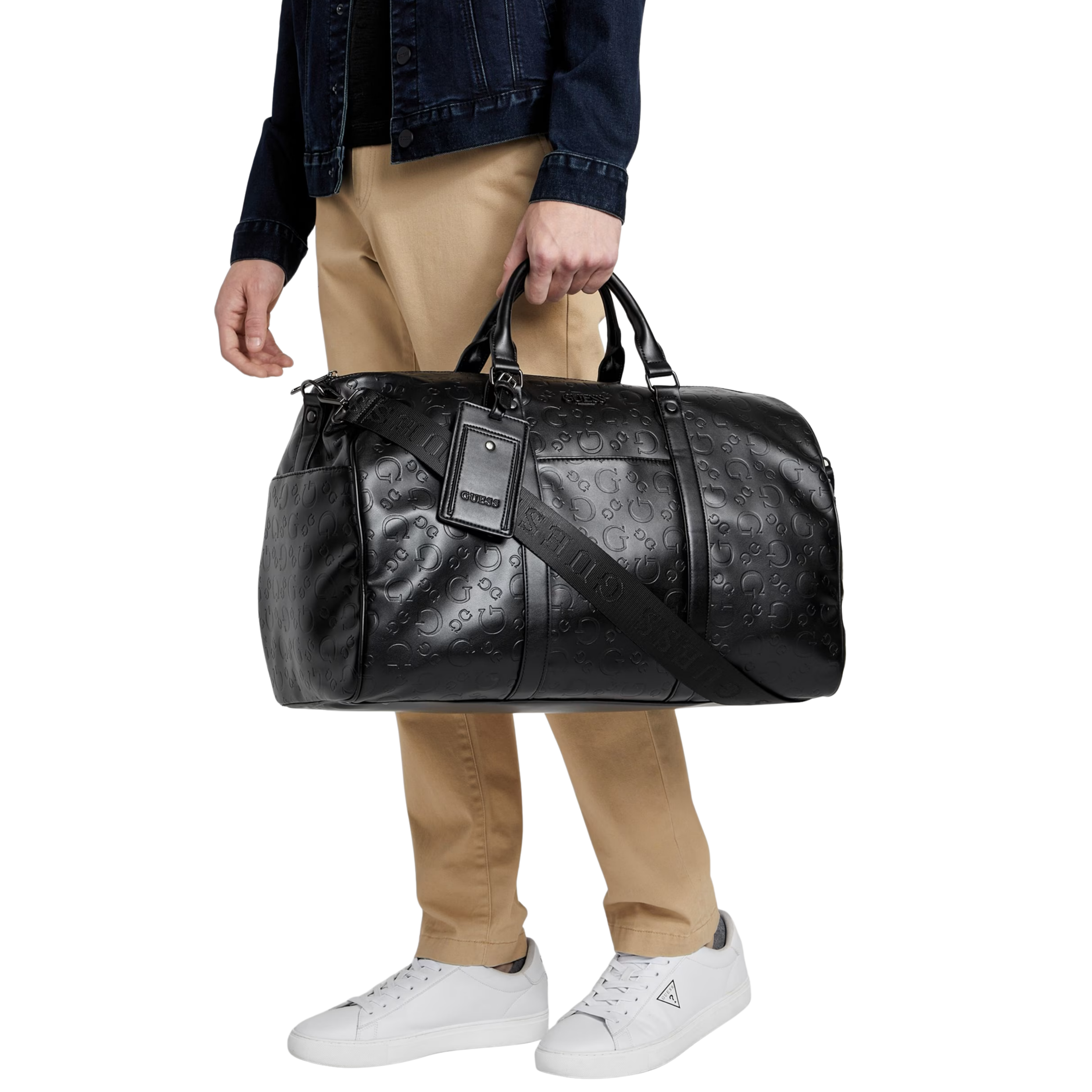 Guess Men Gio Logo Weekender - Black