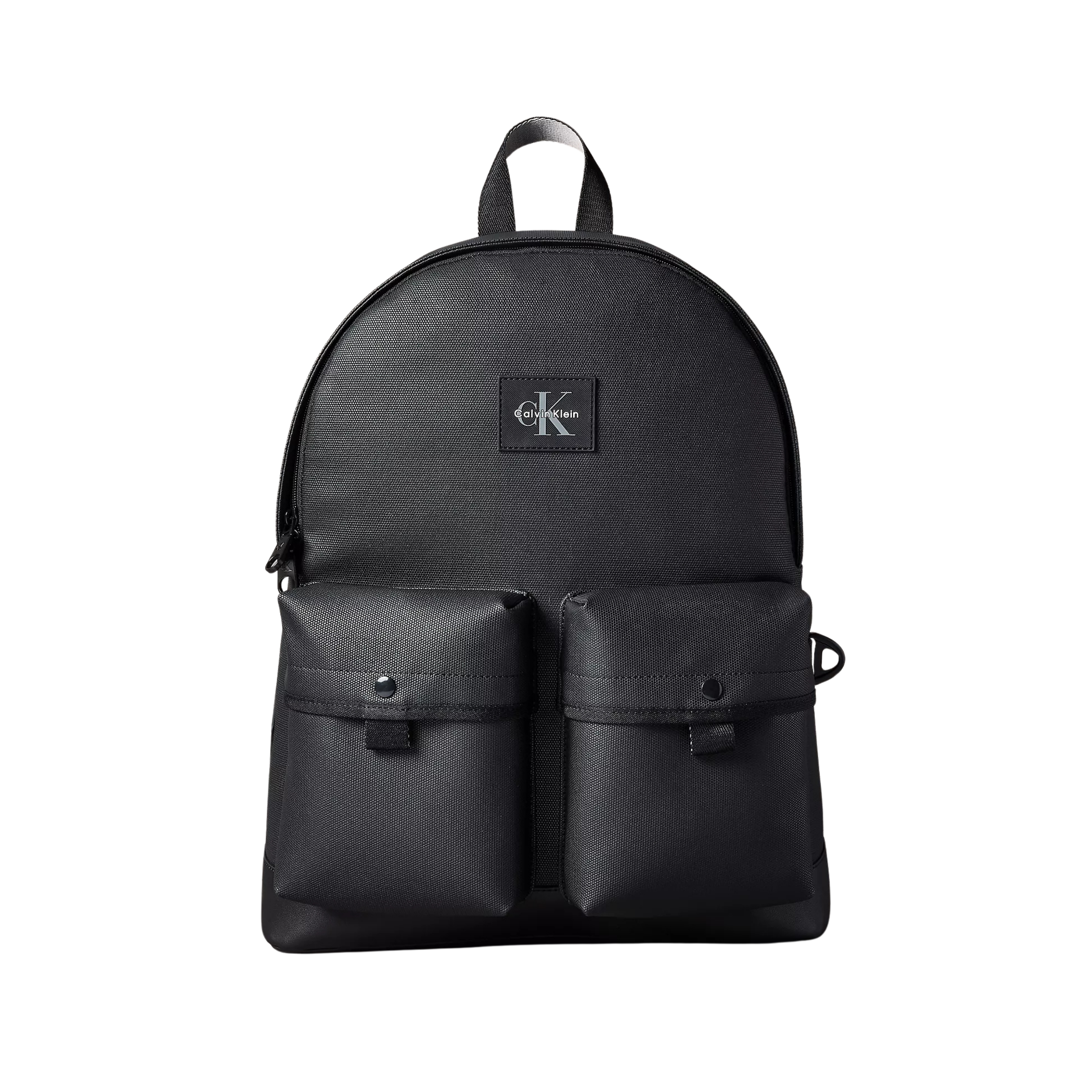 Calvin Klein Men Textured Mix Flap Backpack - Black