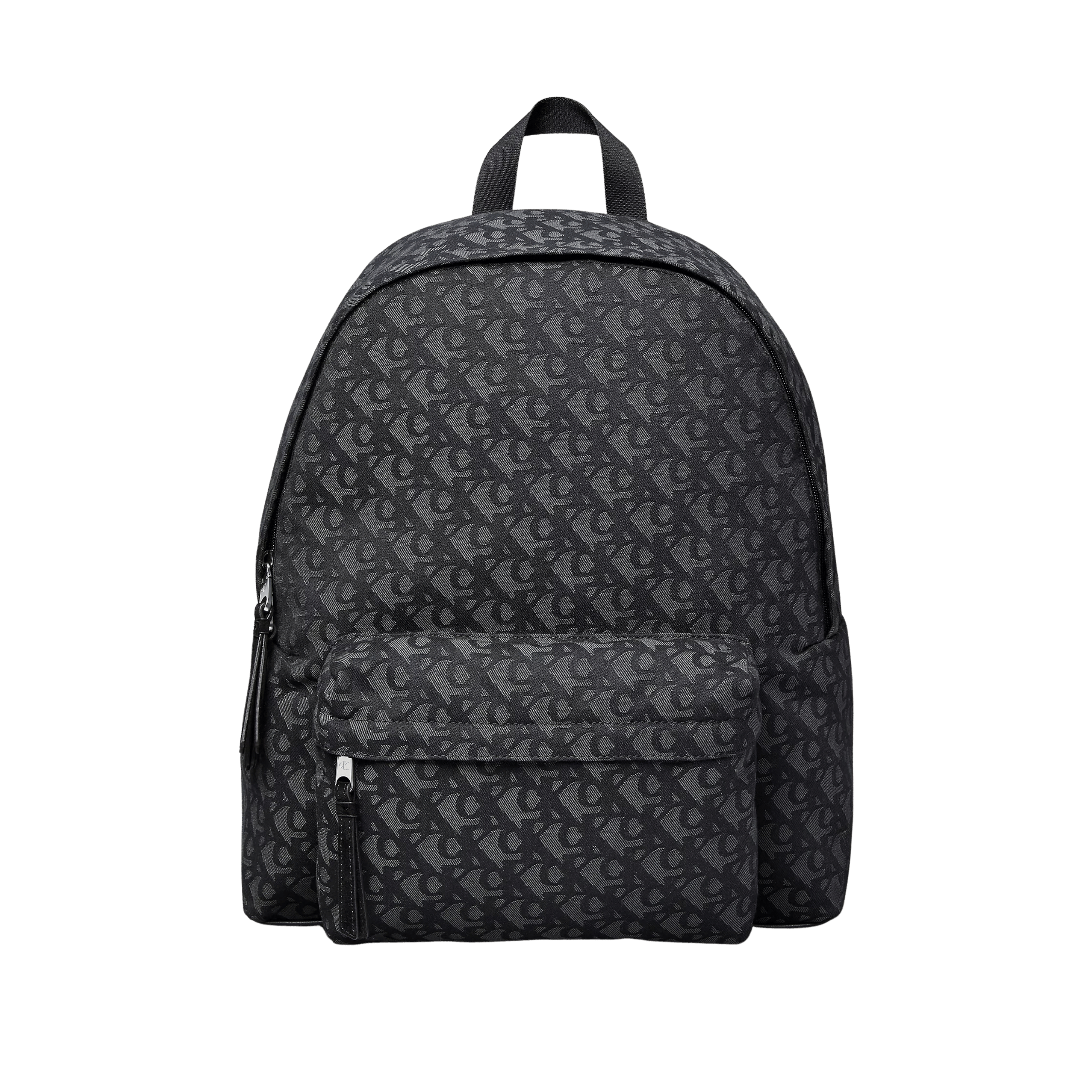 Calvin Klein Men Allover Monogram Logo Backpack - Black