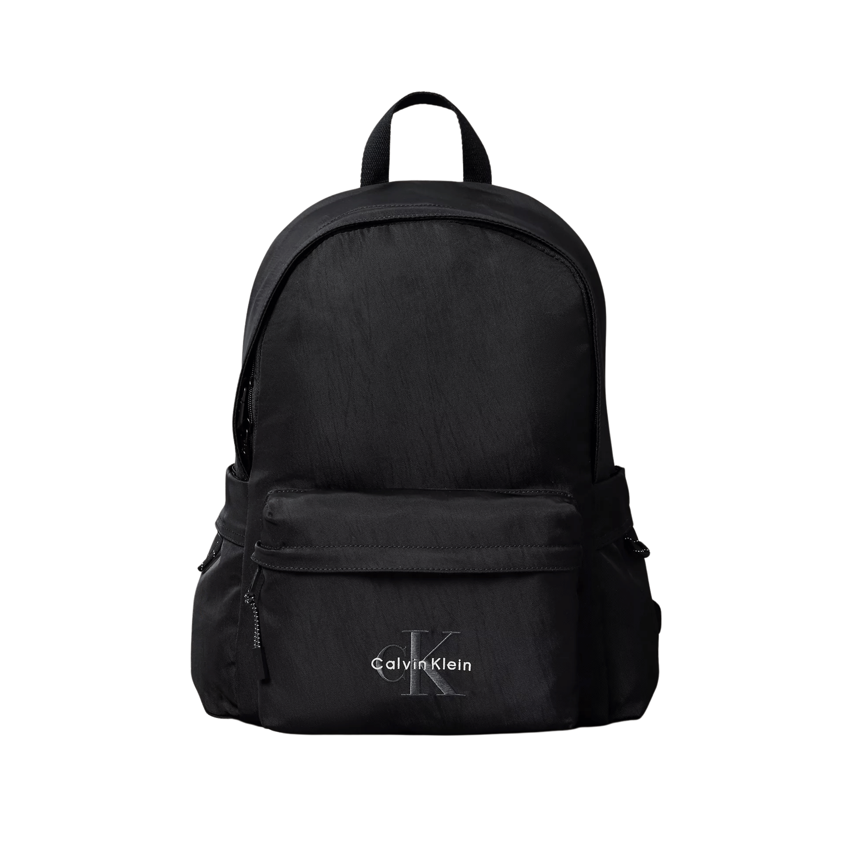 Calvin Klein Men Nylon Monologo Round Backpack - Black