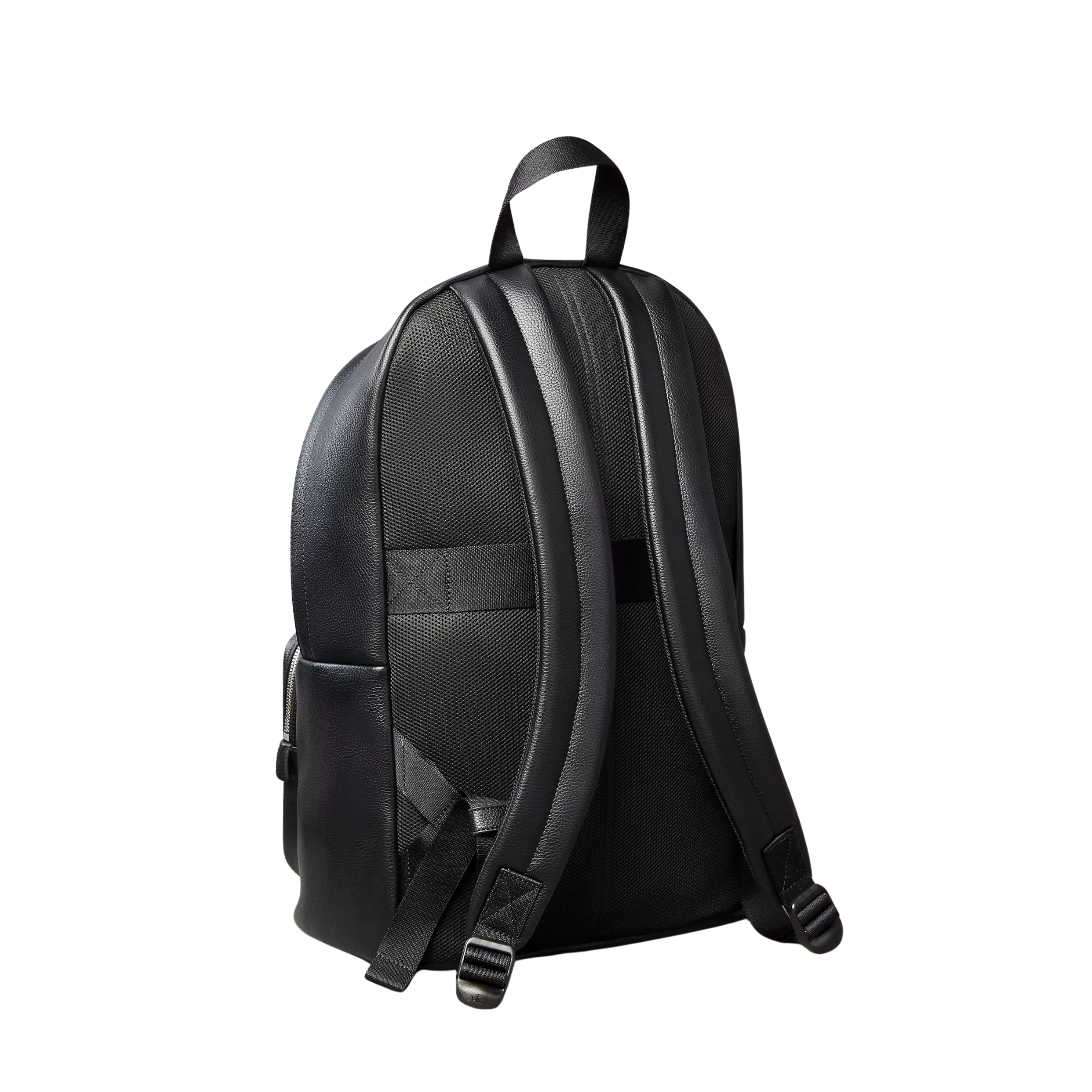 Calvin Klein Men Raised Logo Round Backpack - Black