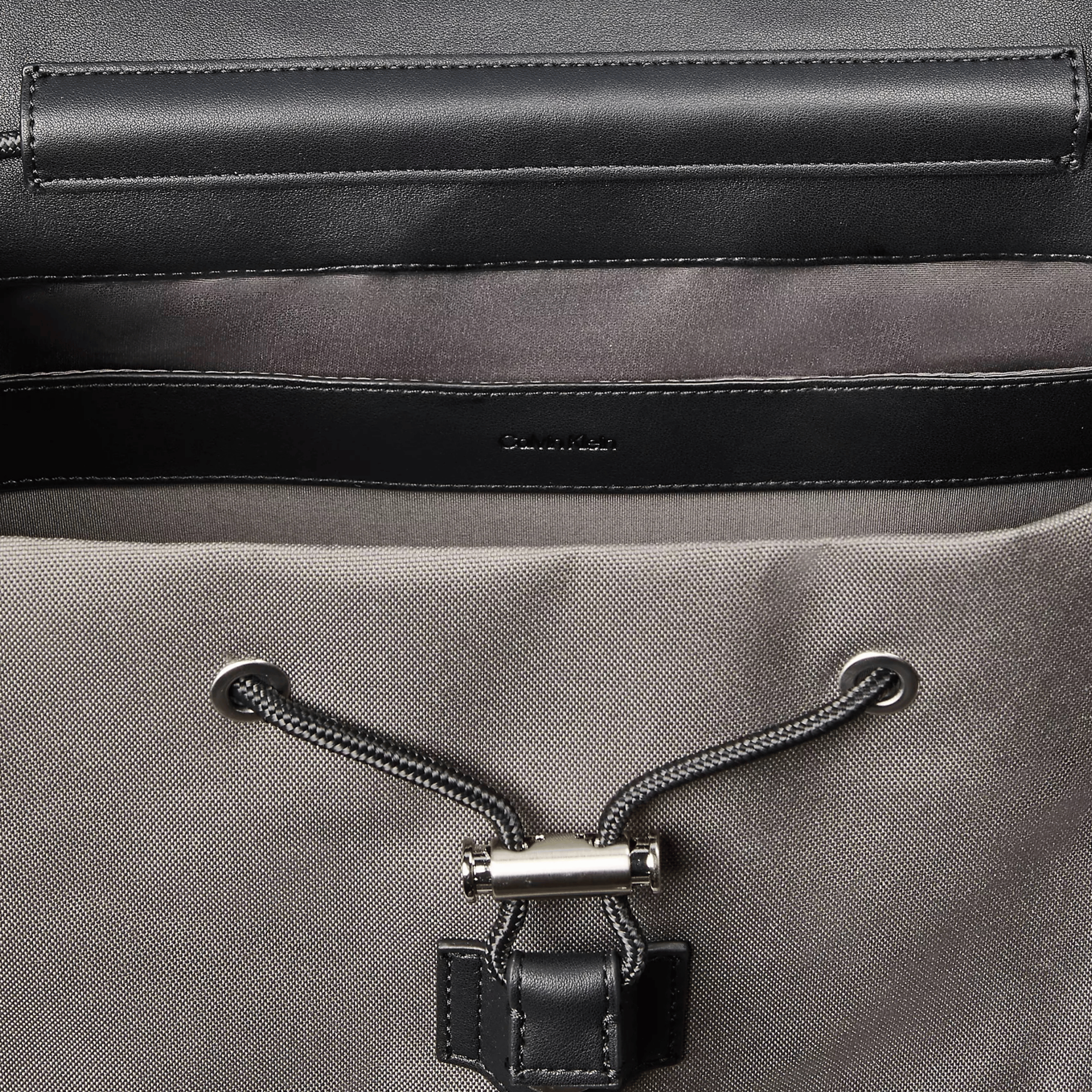 Calvin Klein Men Structured Flap Backpack - Granite Gray