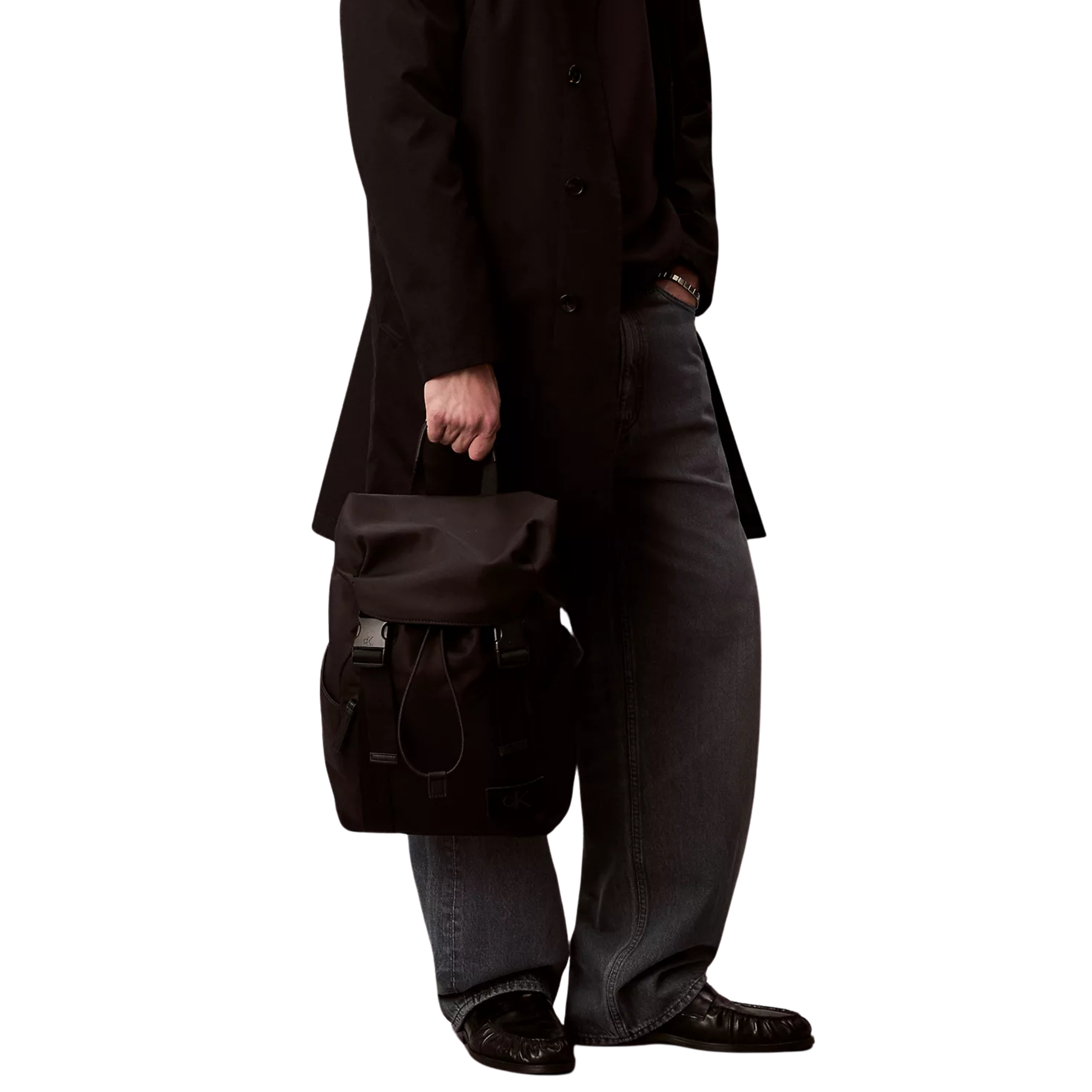 Calvin Klein Men Canvas Backpack - Black