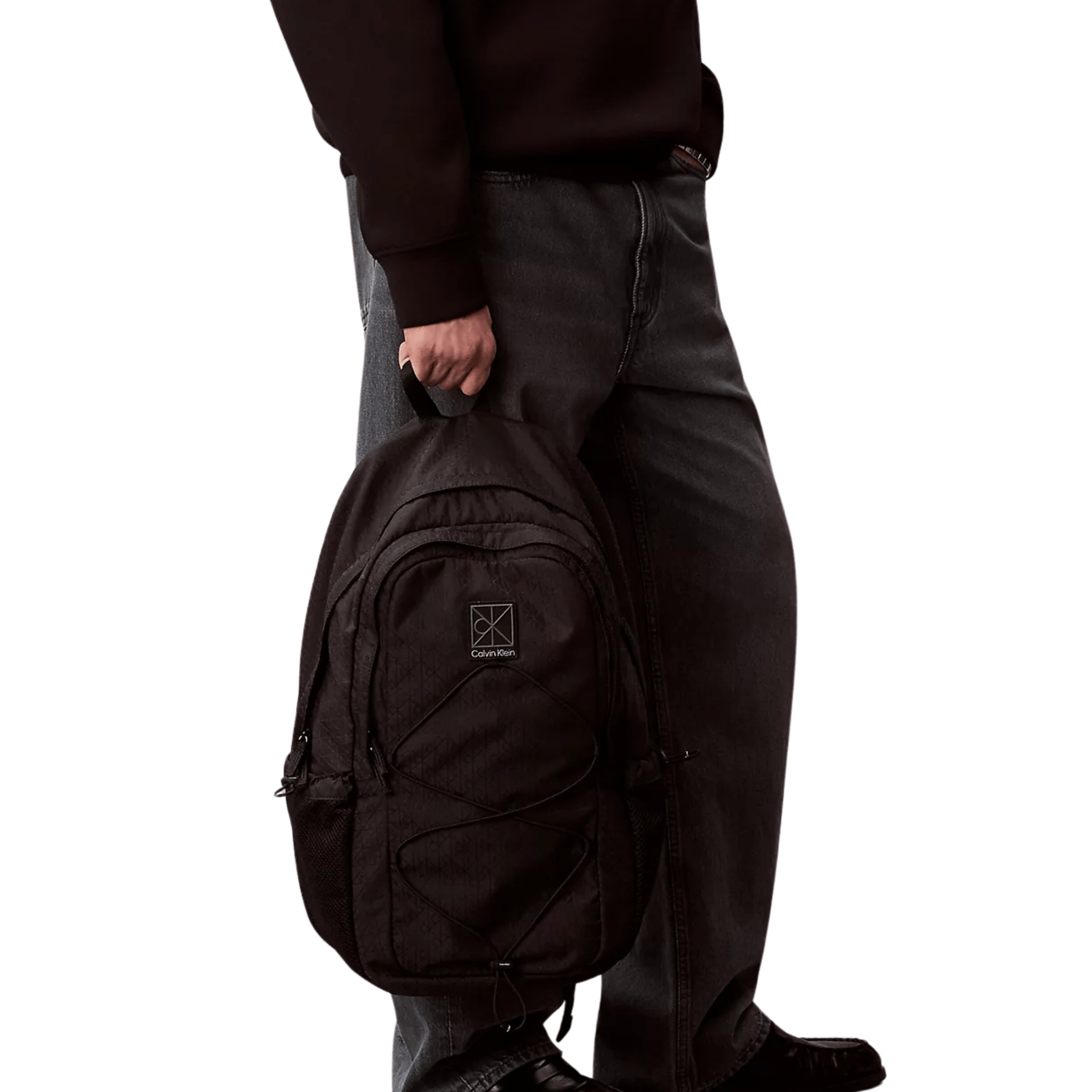 Calvin Klein Men Utility Emblem Backpack - Black