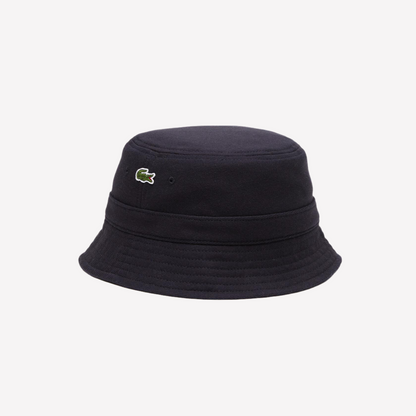 Lacoste Unisex Organic Cotton Bucket Hat - Navy