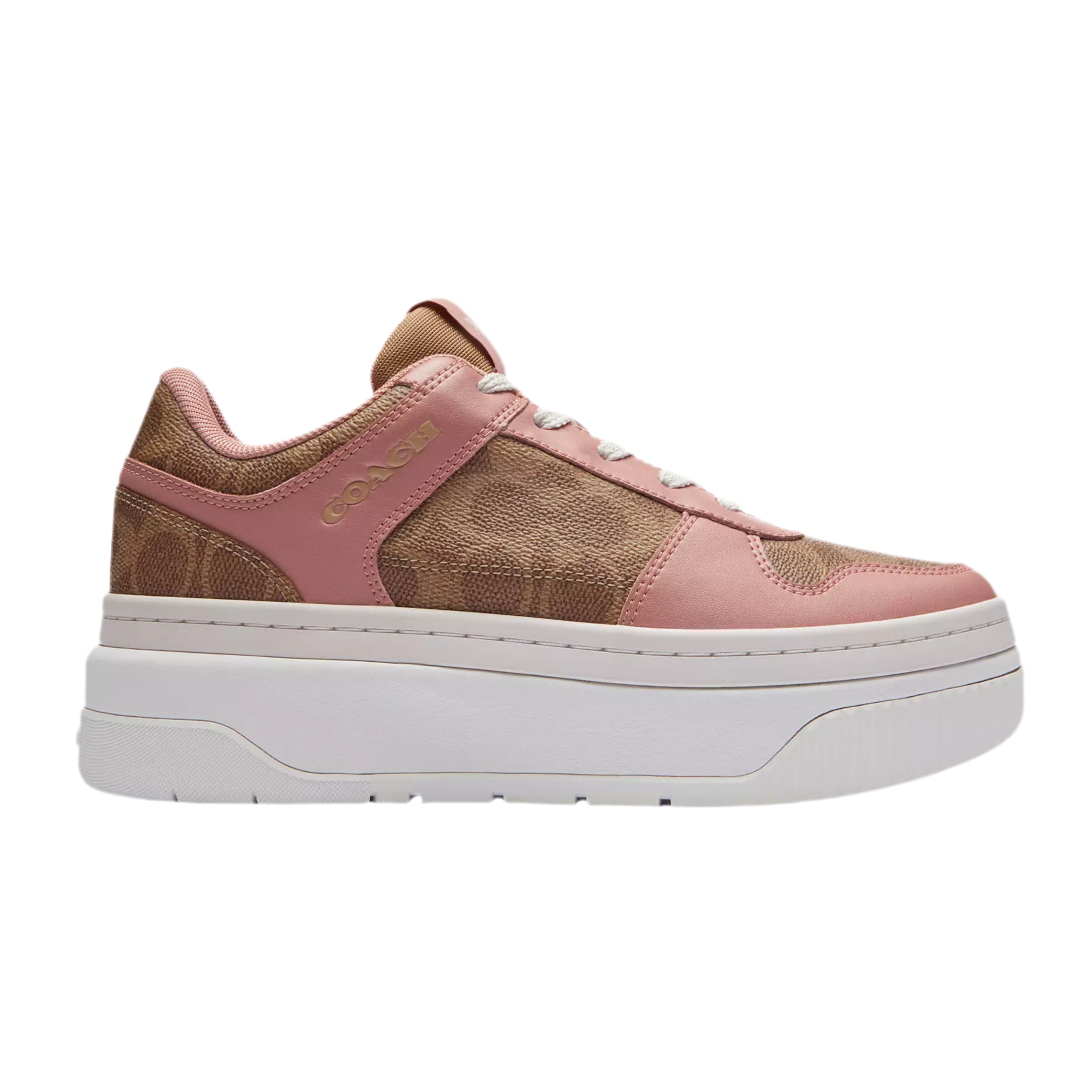 COACH Women's Platform Sneaker - Khaki Pink Petal