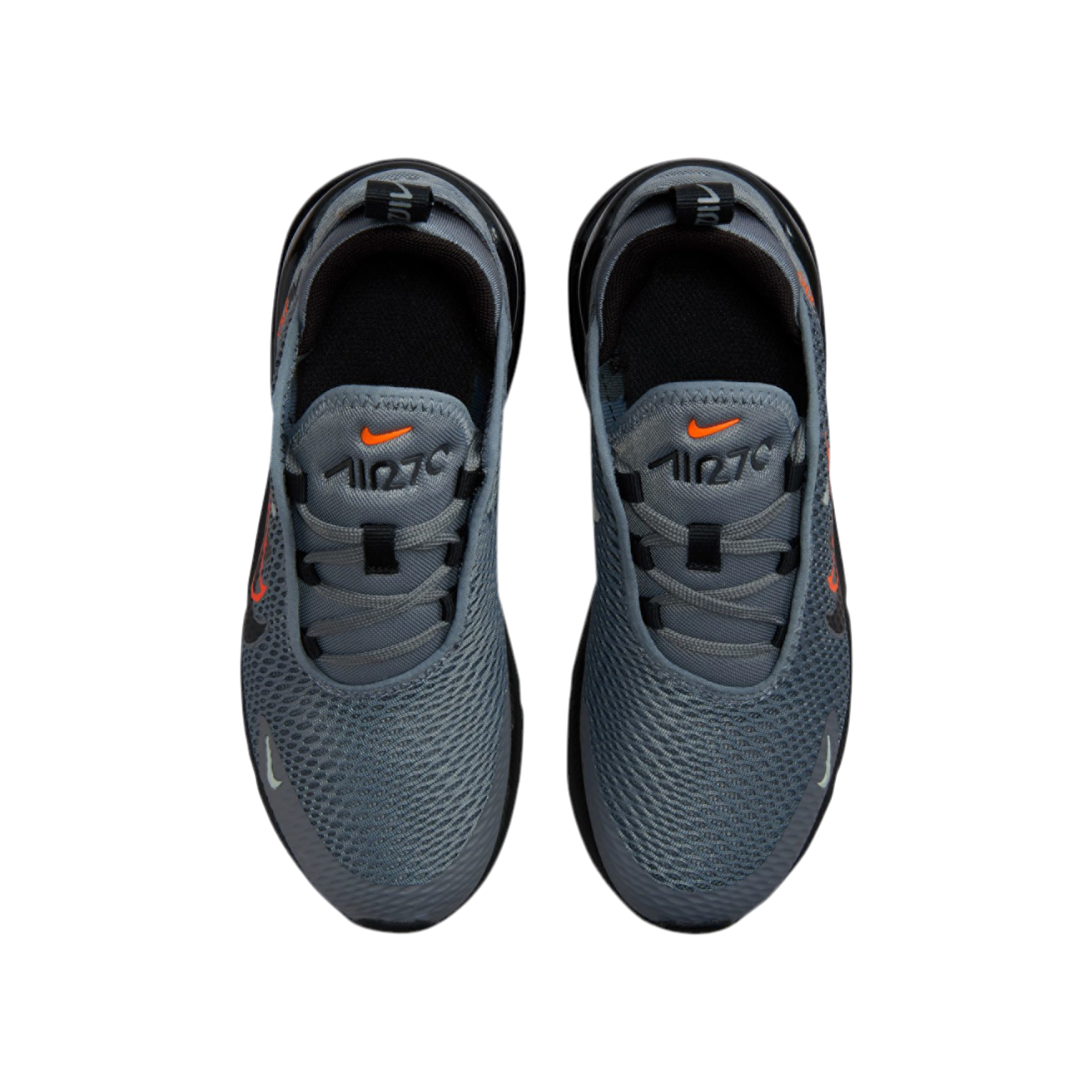Nike Boys Kids Air Max 270 - Grey/Black/Orange