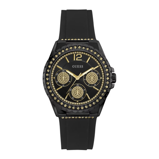 Guess Women Black and Crystal Watch - Black